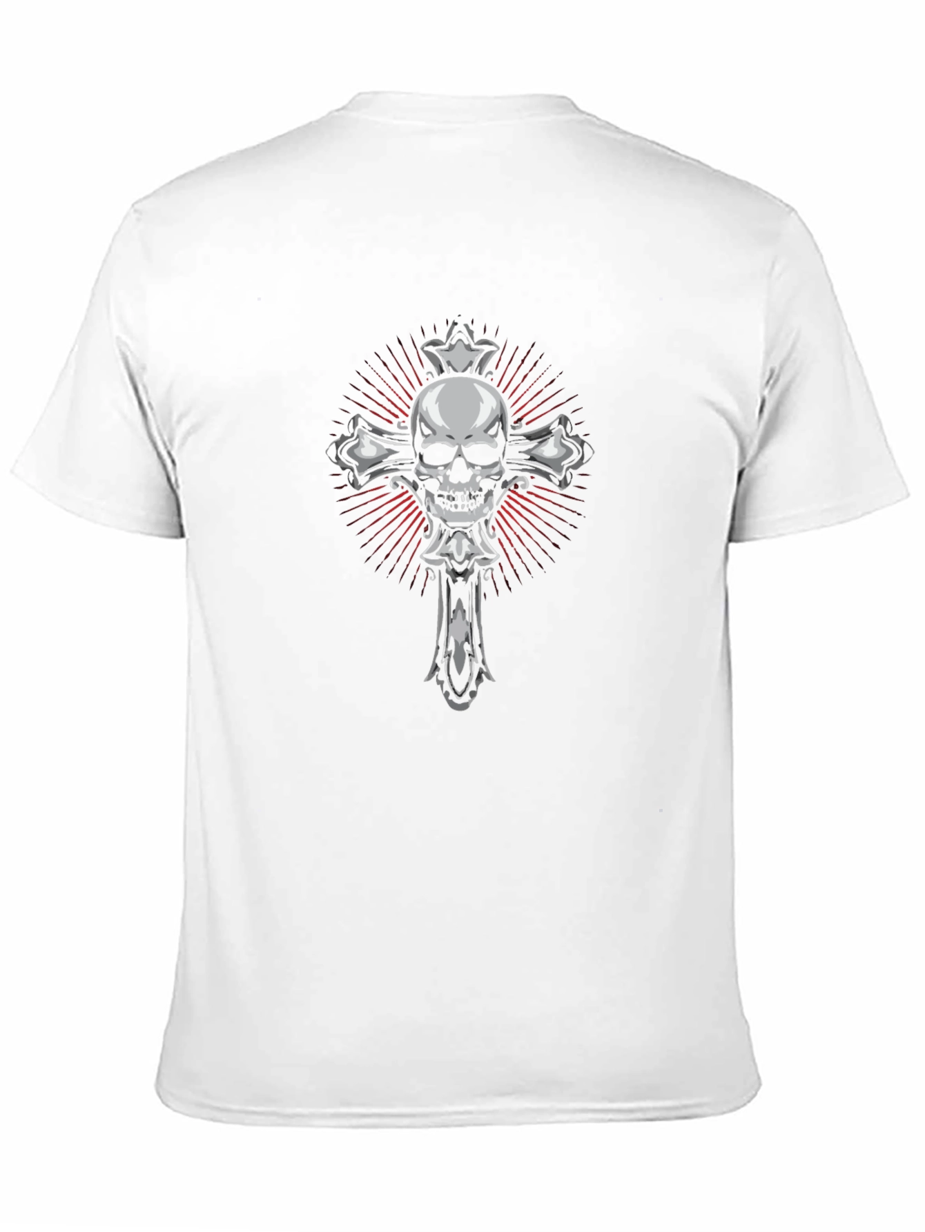Skull & Cross Graphic T-Shirt - Dark Gothic Tee