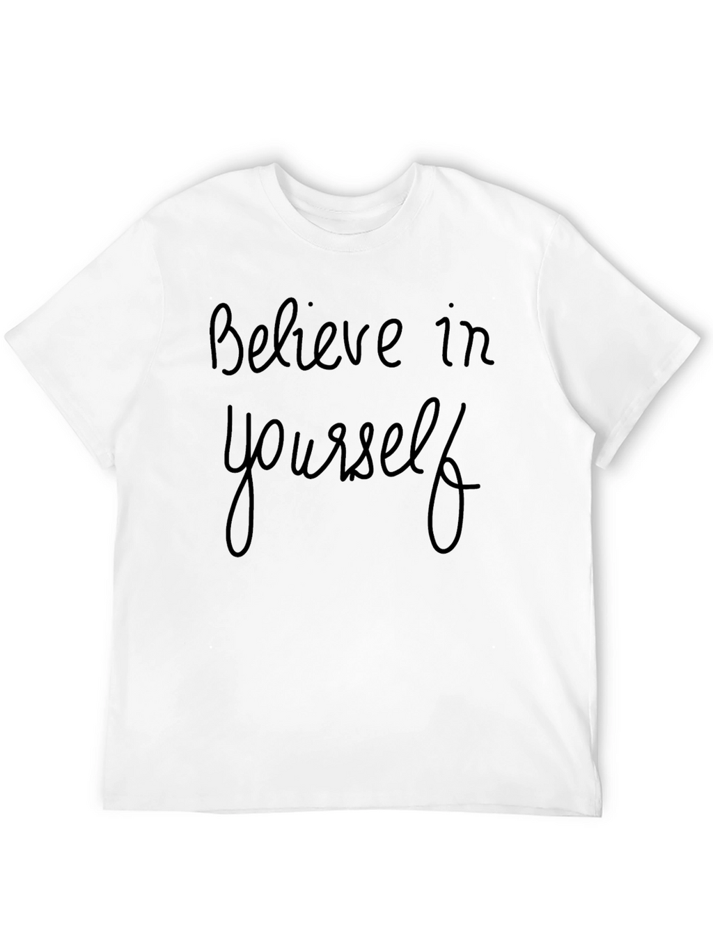 Believe In Yourself Black Graphic Tee