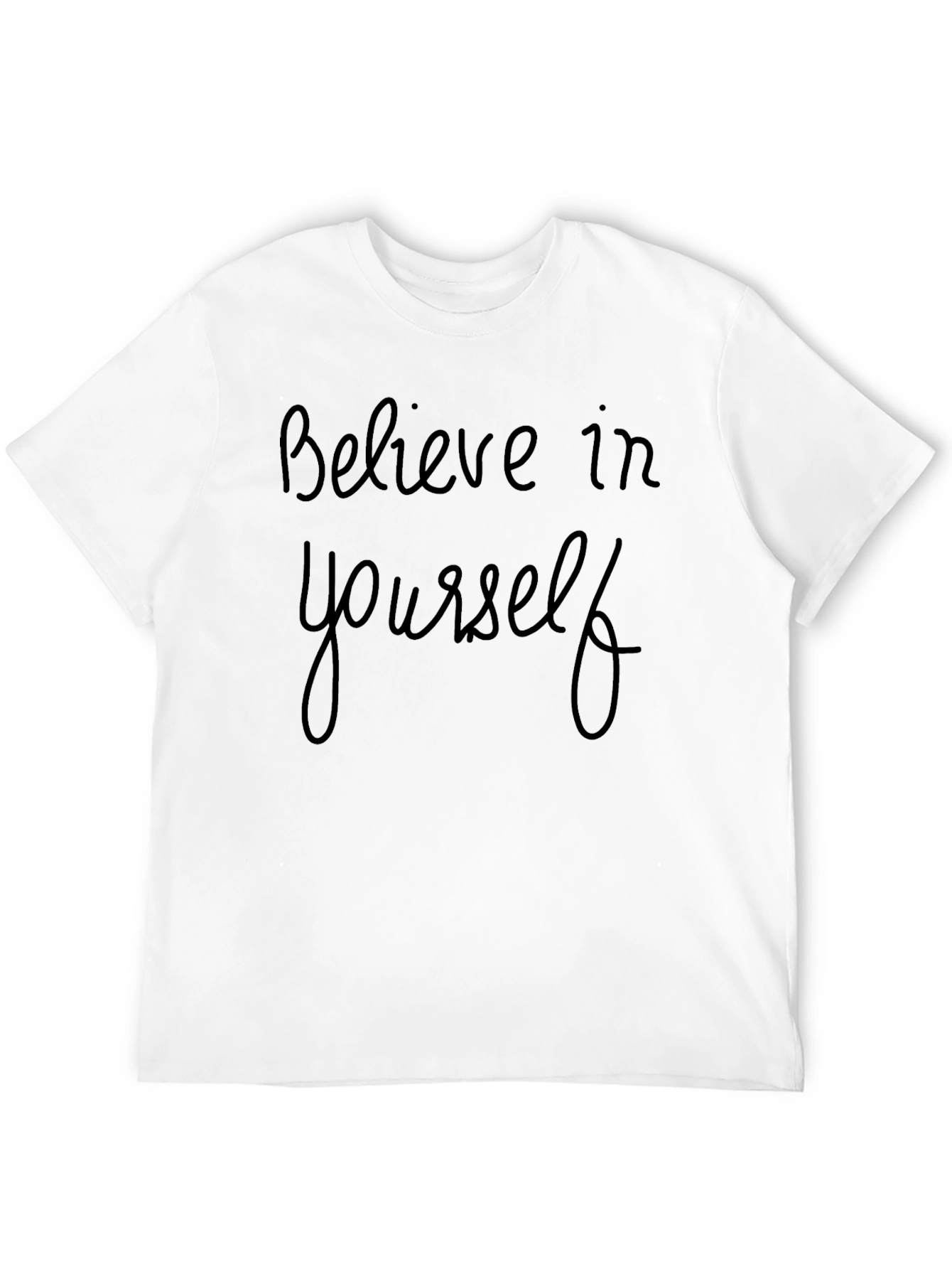 Believe In Yourself Black Graphic Tee