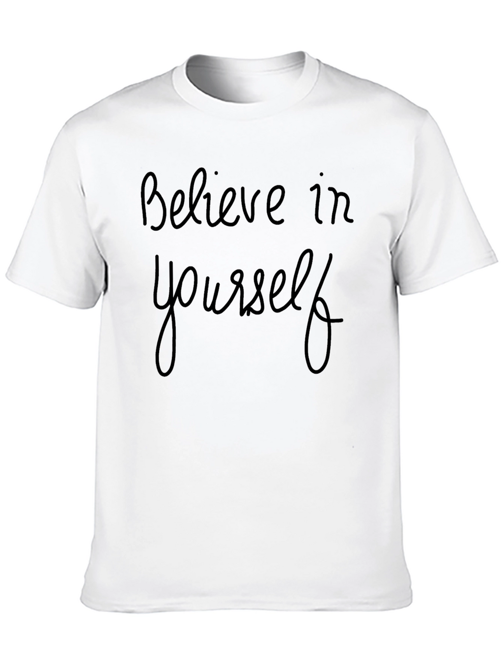 Believe In Yourself Black Graphic Tee