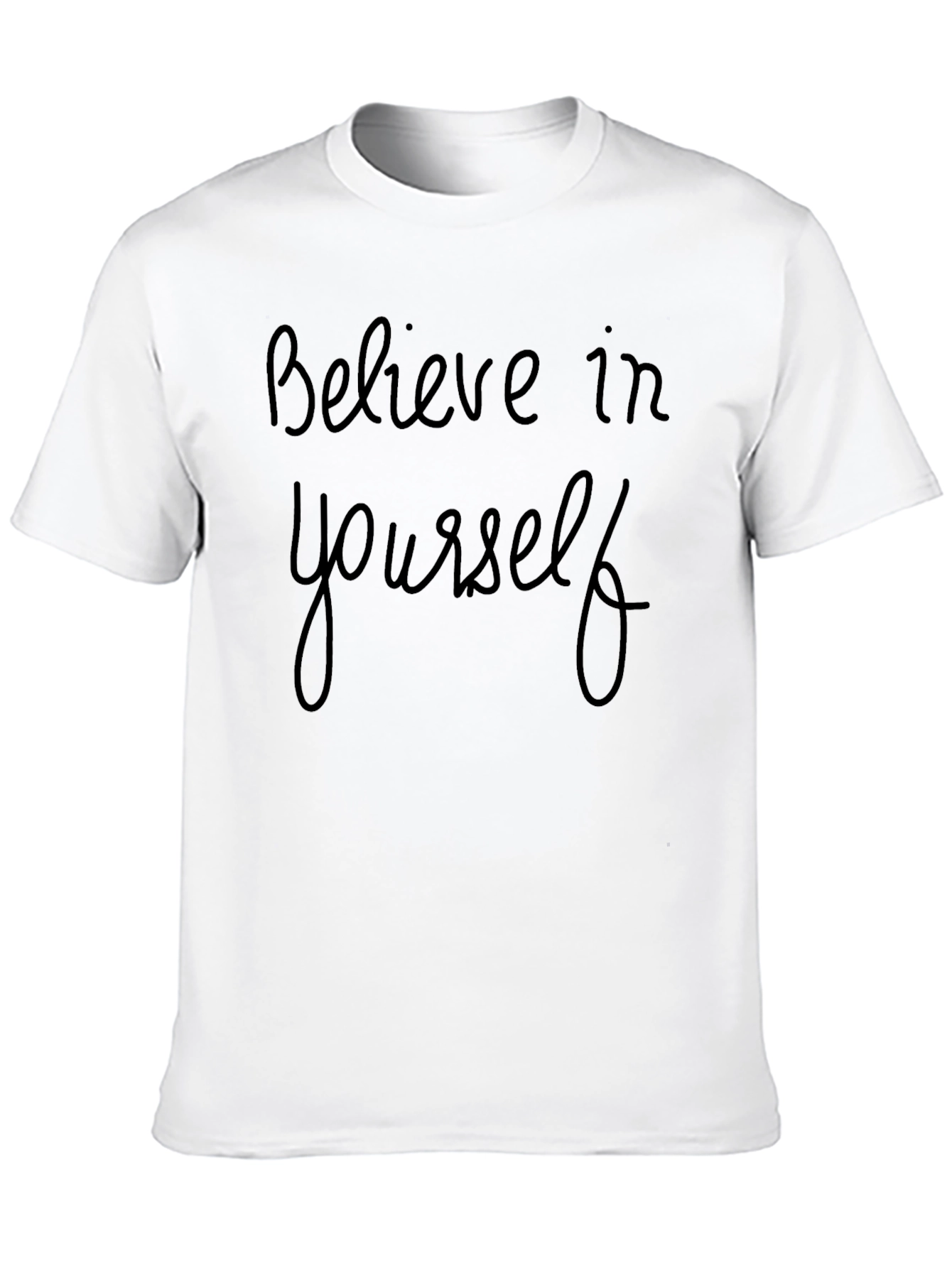 Believe In Yourself Black Graphic Tee