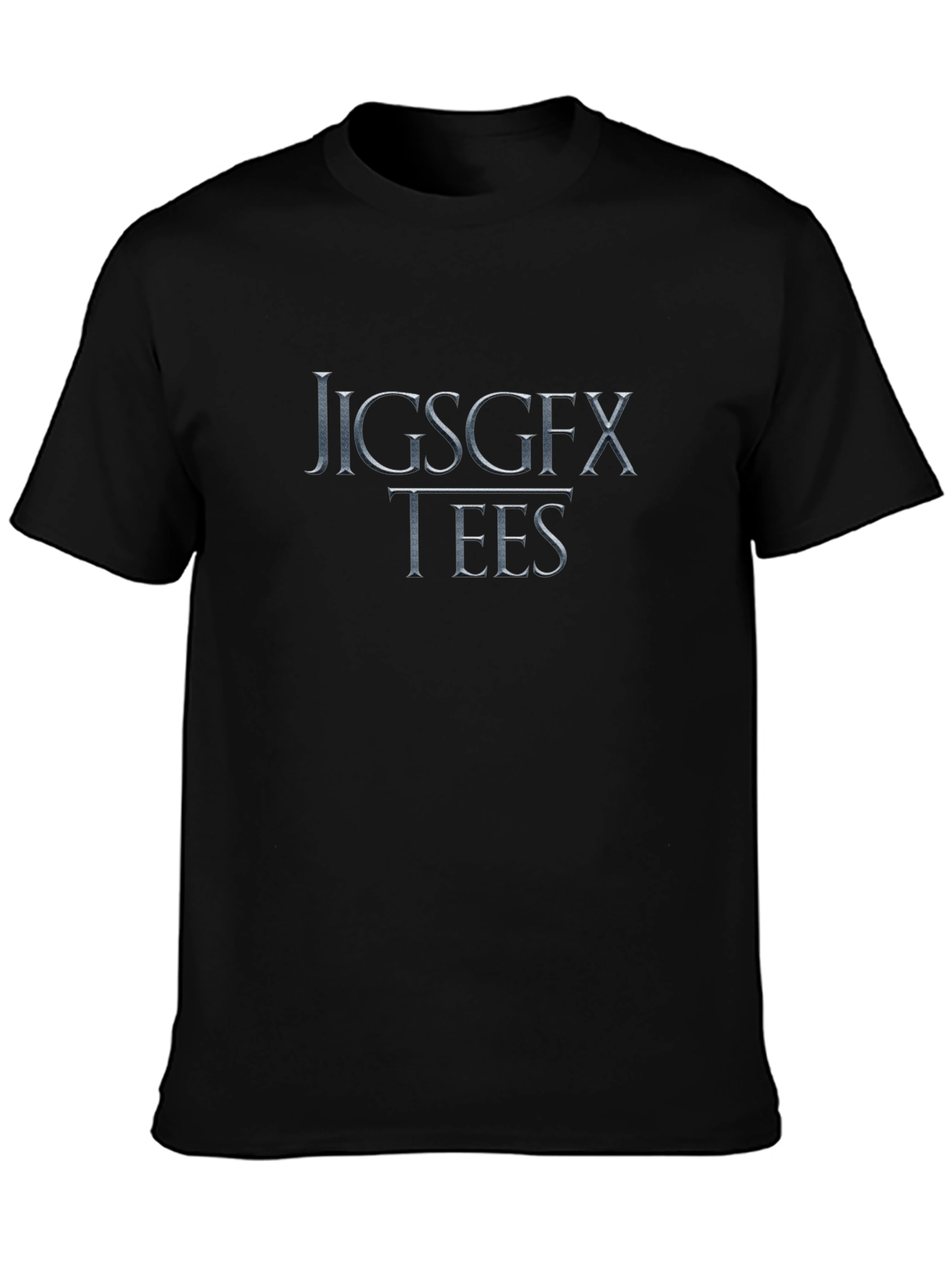 JIGSGFX TEES Black Graphic T-Shirt - Mens