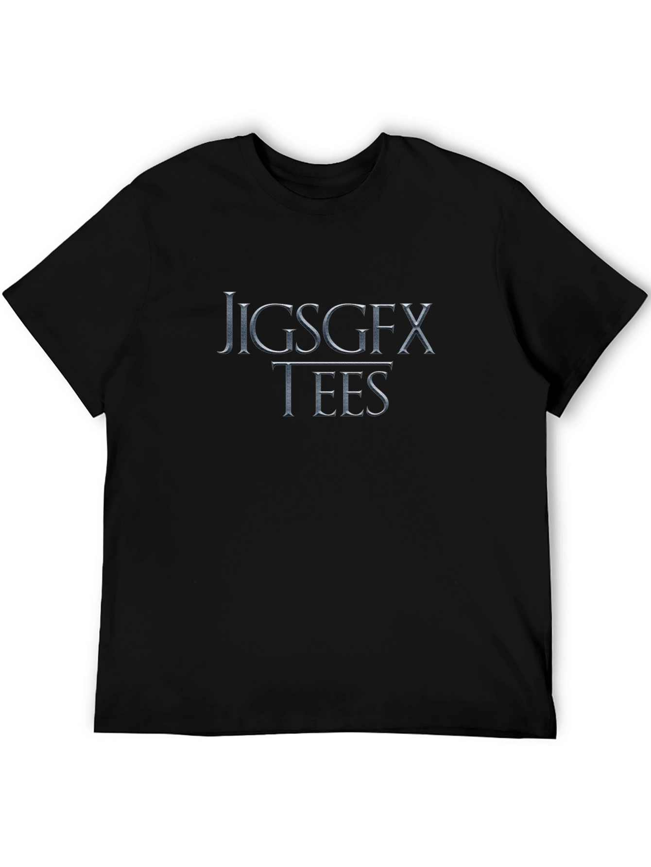 JIGSGFX TEES Black Graphic T-Shirt - Mens