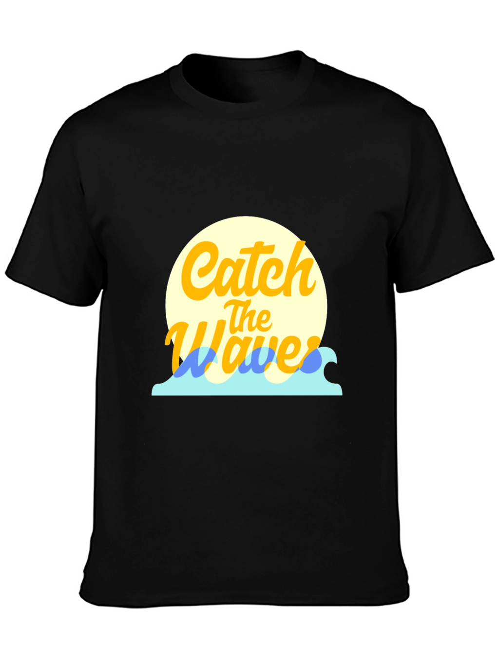 Catch the Waves Graphic Tee - Black