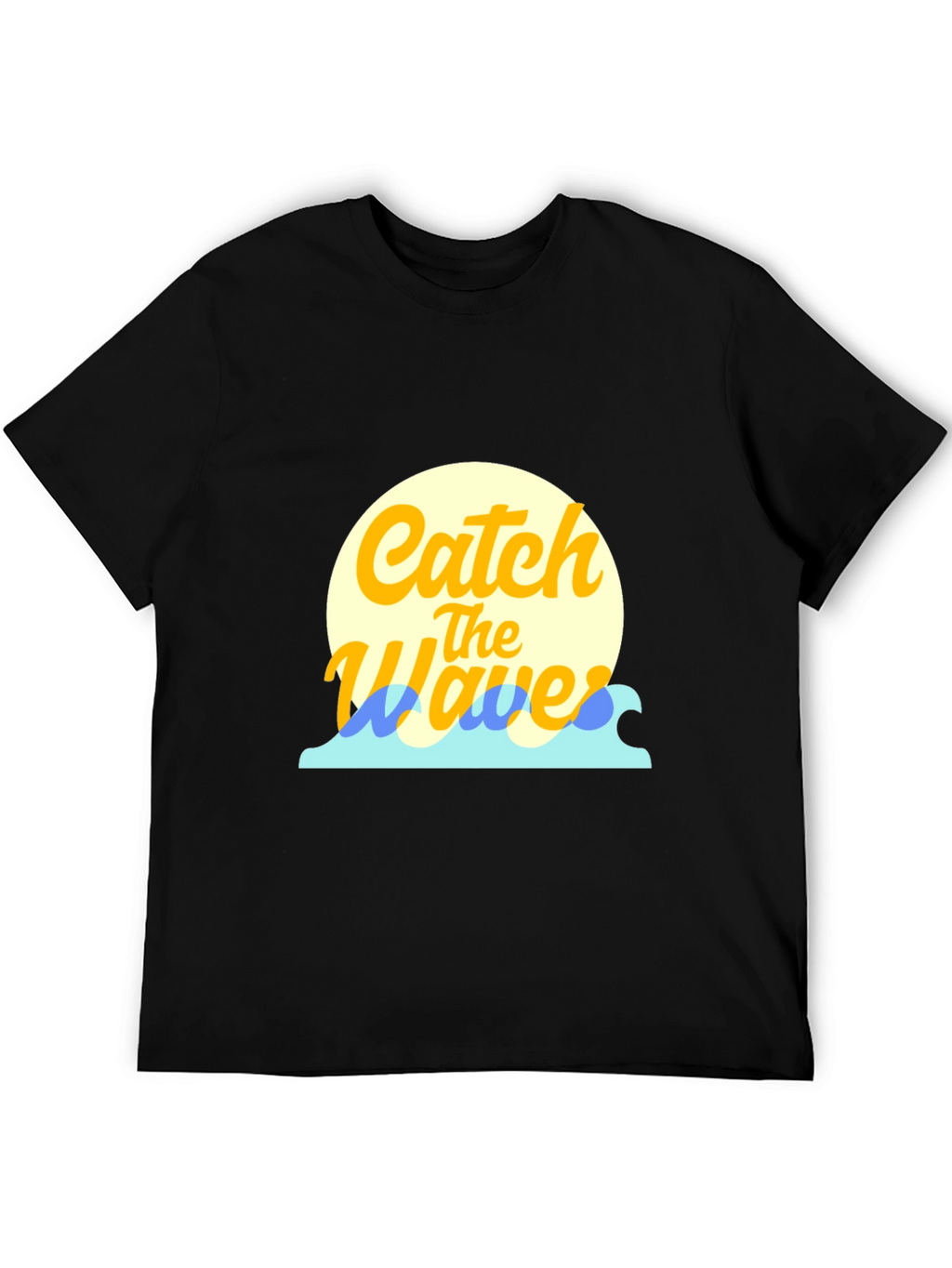 Catch the Waves Graphic Tee - Black