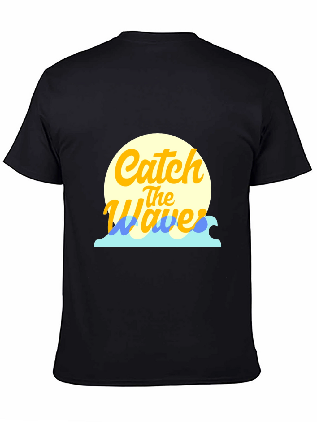 Catch the Waves Graphic Tee - Black