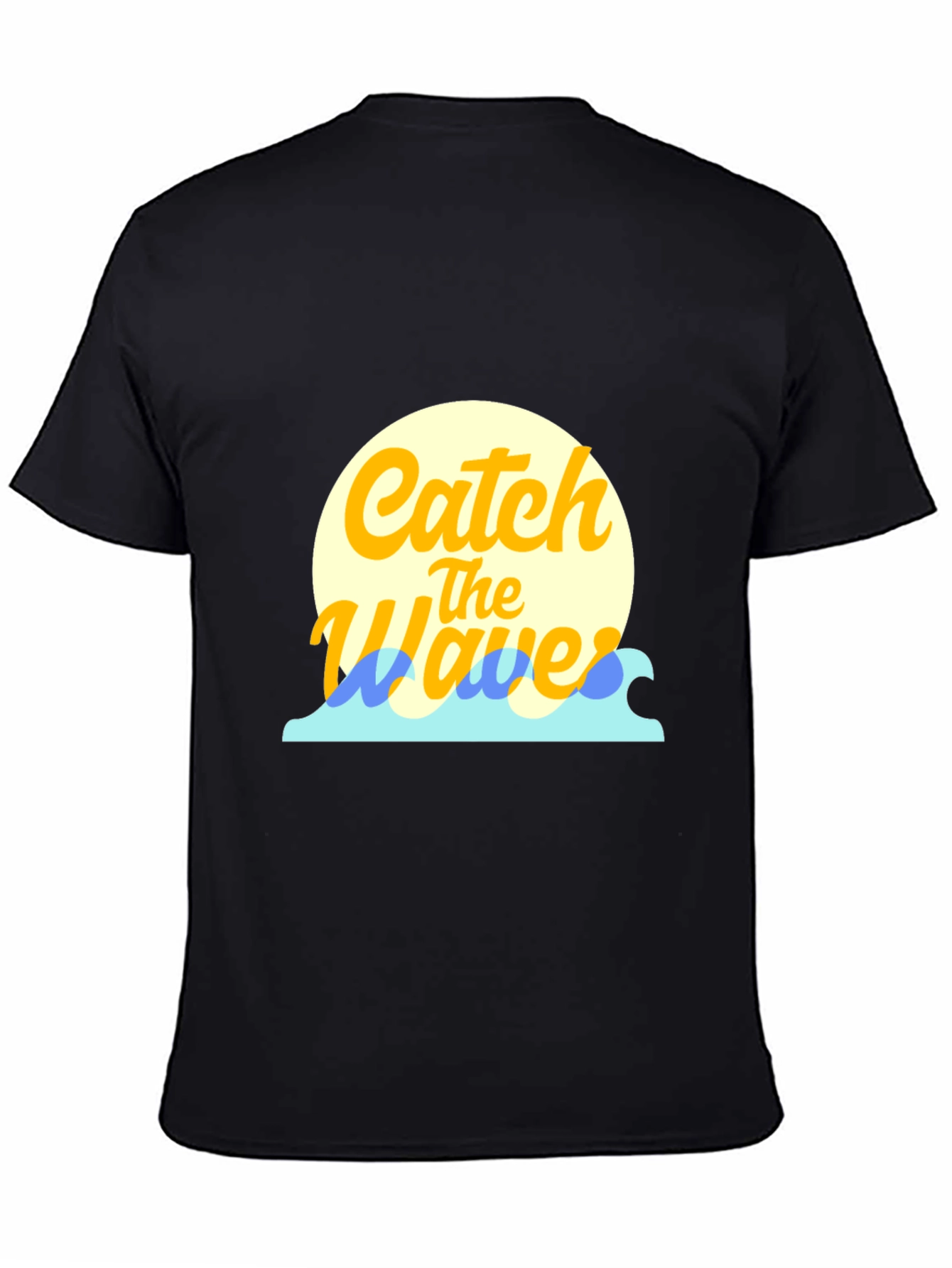 Catch the Waves Graphic Tee - Black