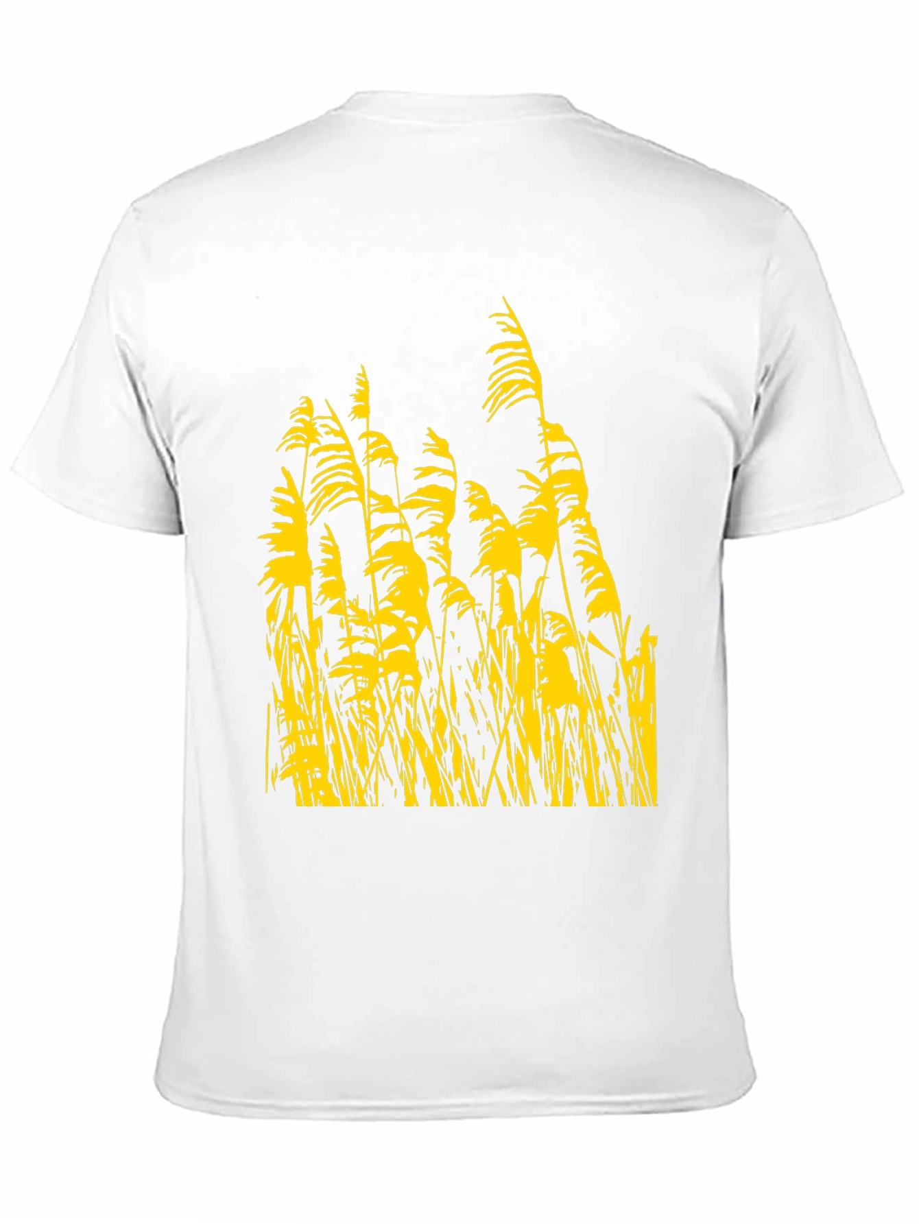 Nature Inspired Tee - Yellow Reeds on Black