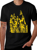 Nature Inspired Tee - Yellow Reeds on Black
