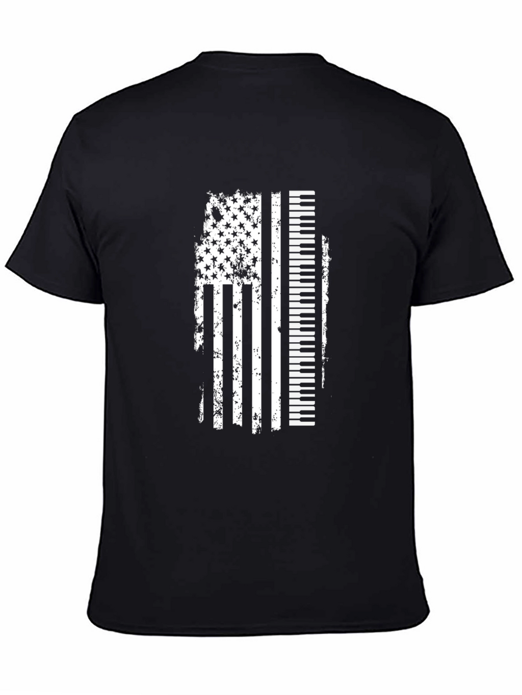 Piano American Flag Graphic Tee