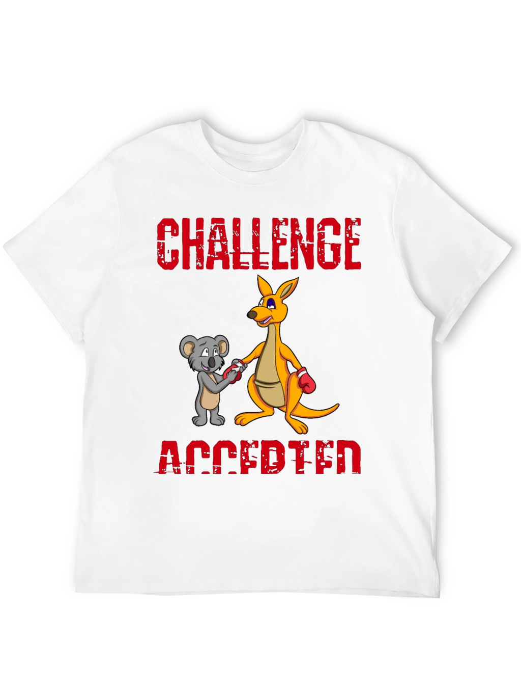 Challenge Accepted T-Shirt Kangaroo vs Koala Boxing