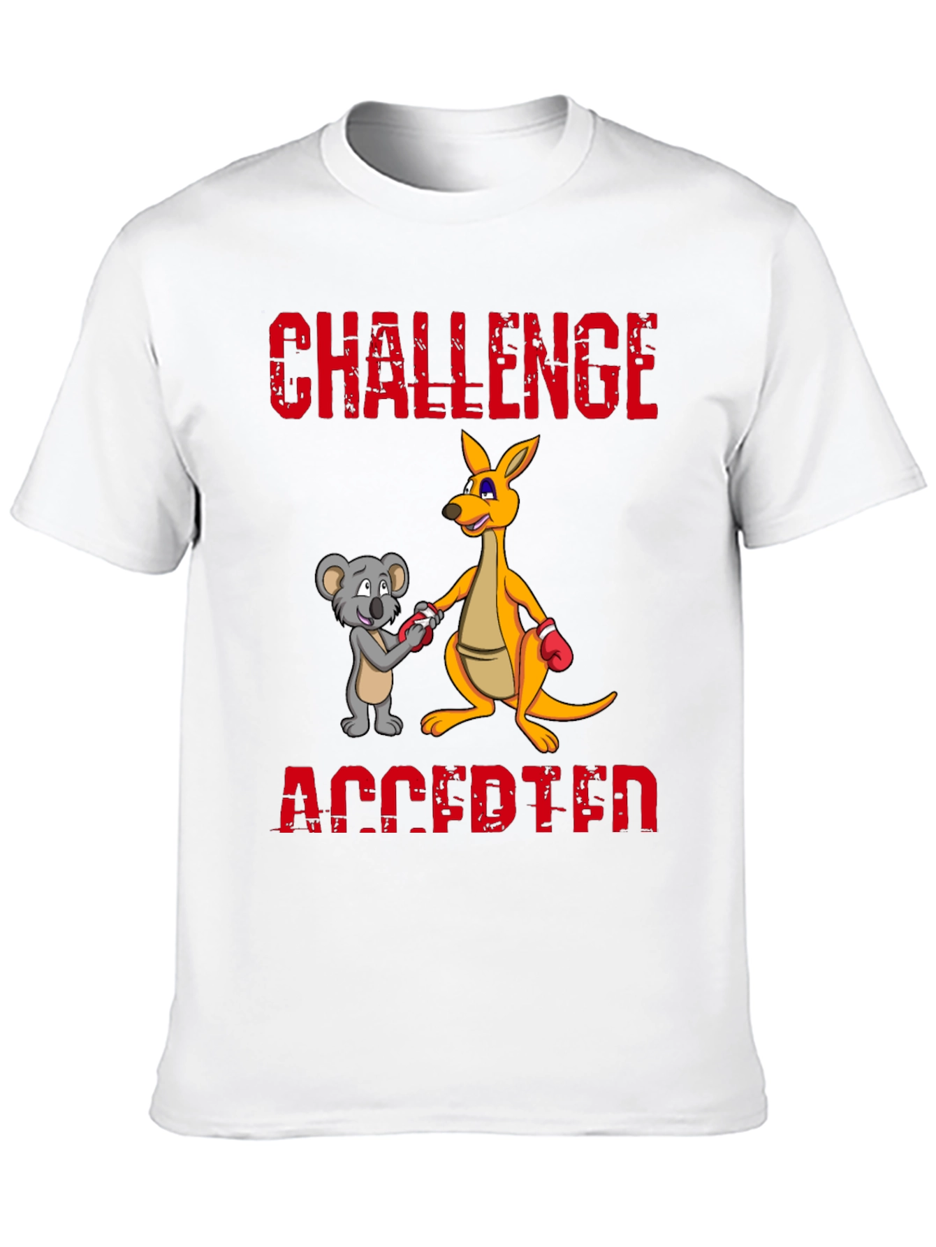 Challenge Accepted T-Shirt Kangaroo vs Koala Boxing