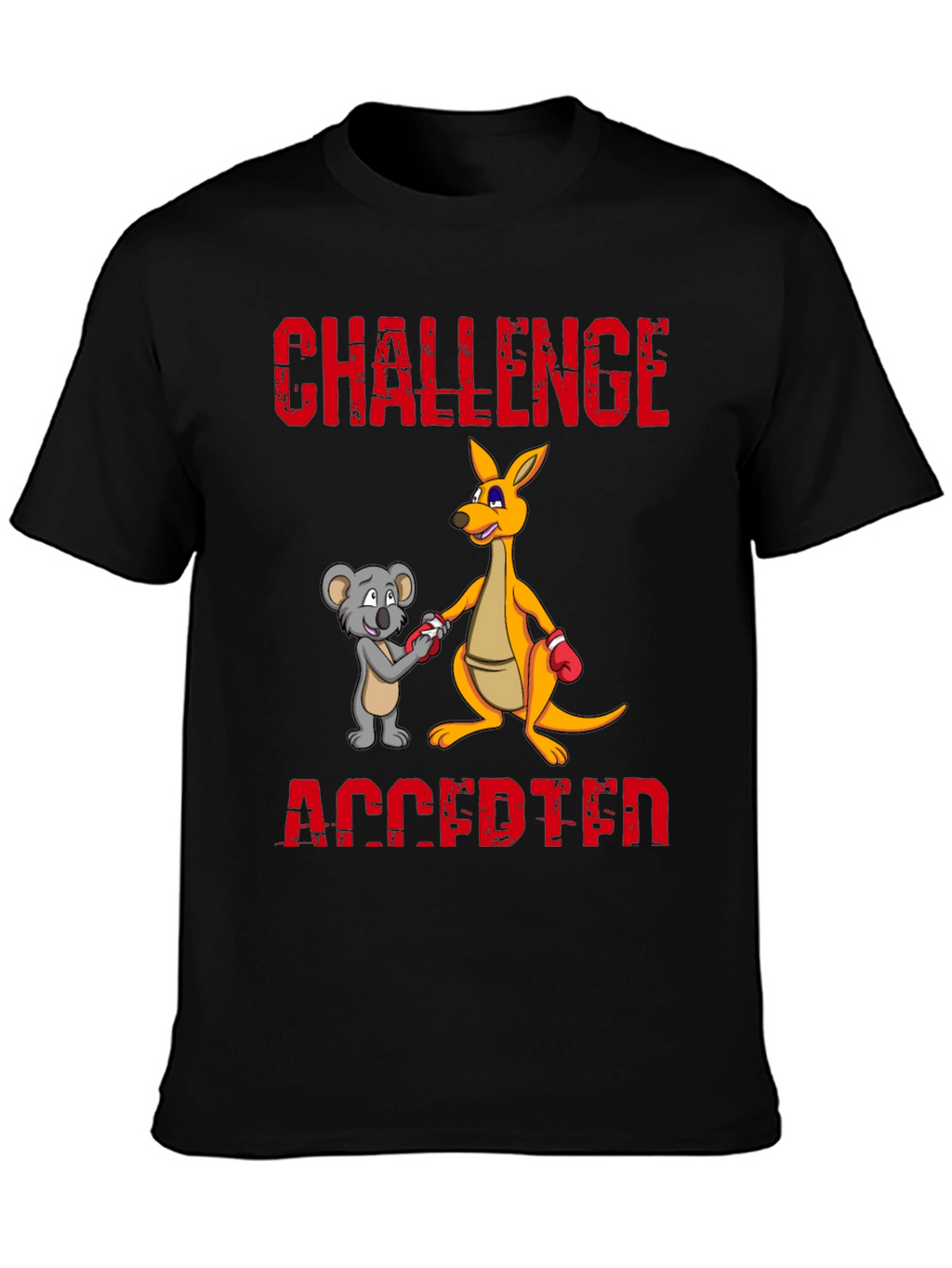 Challenge Accepted T-Shirt Kangaroo vs Koala Boxing