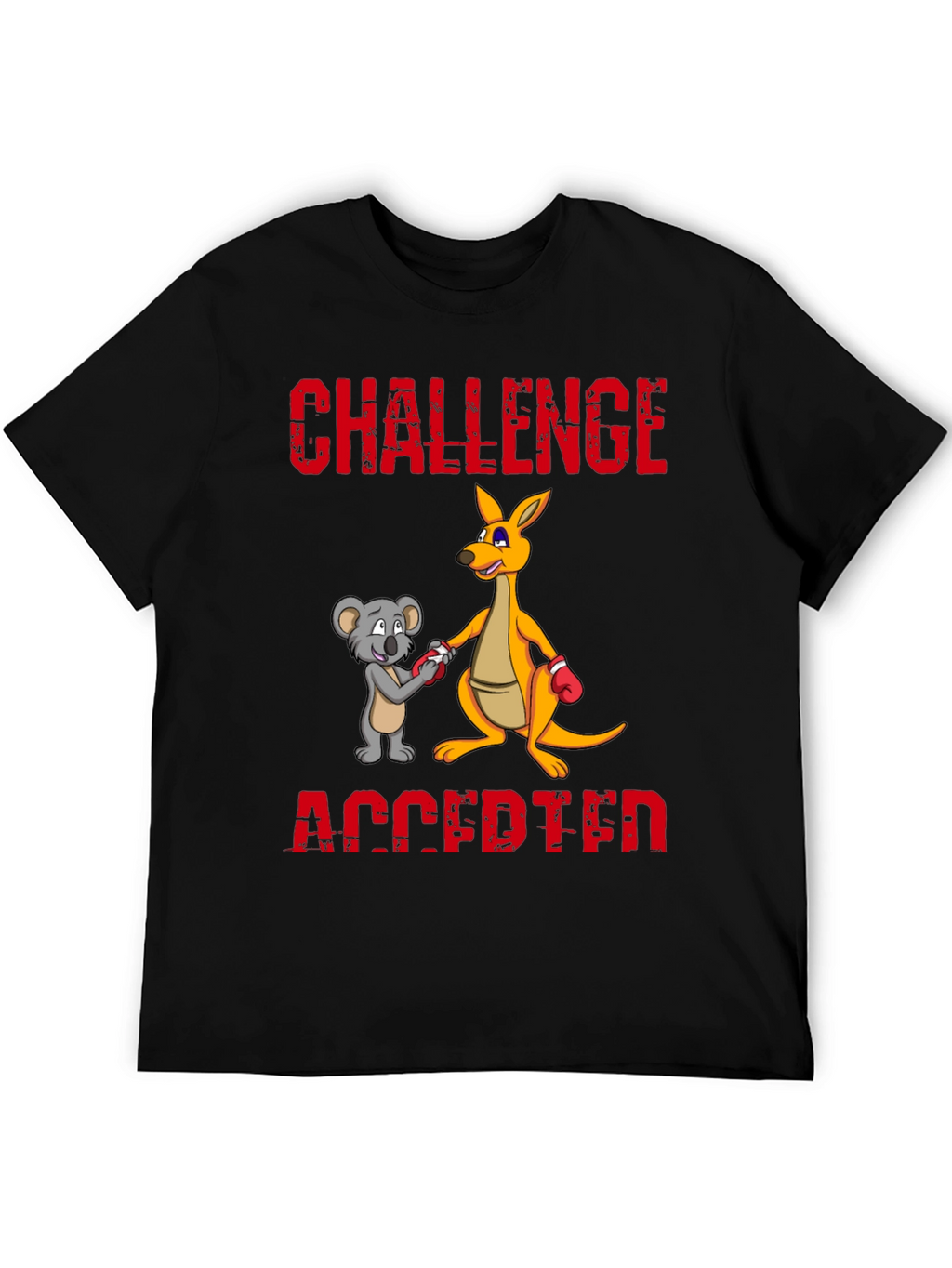 Challenge Accepted T-Shirt Kangaroo vs Koala Boxing