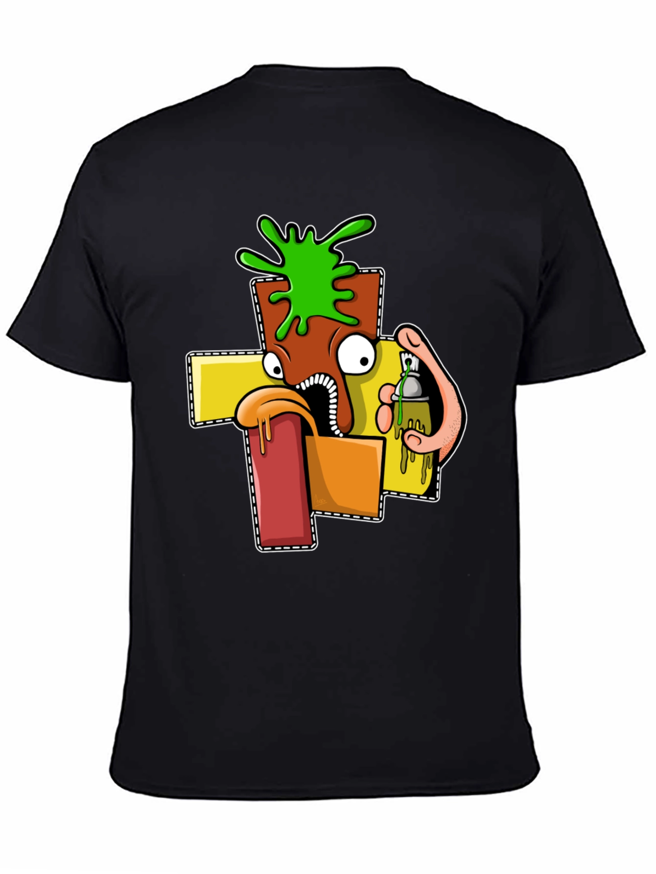 Cartoon Graphic T-Shirt - Unique Streetwear