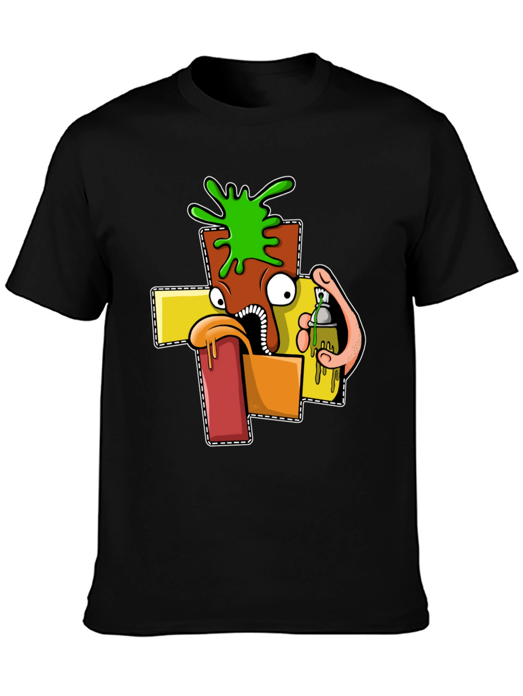 Cartoon Graphic T-Shirt - Unique Streetwear