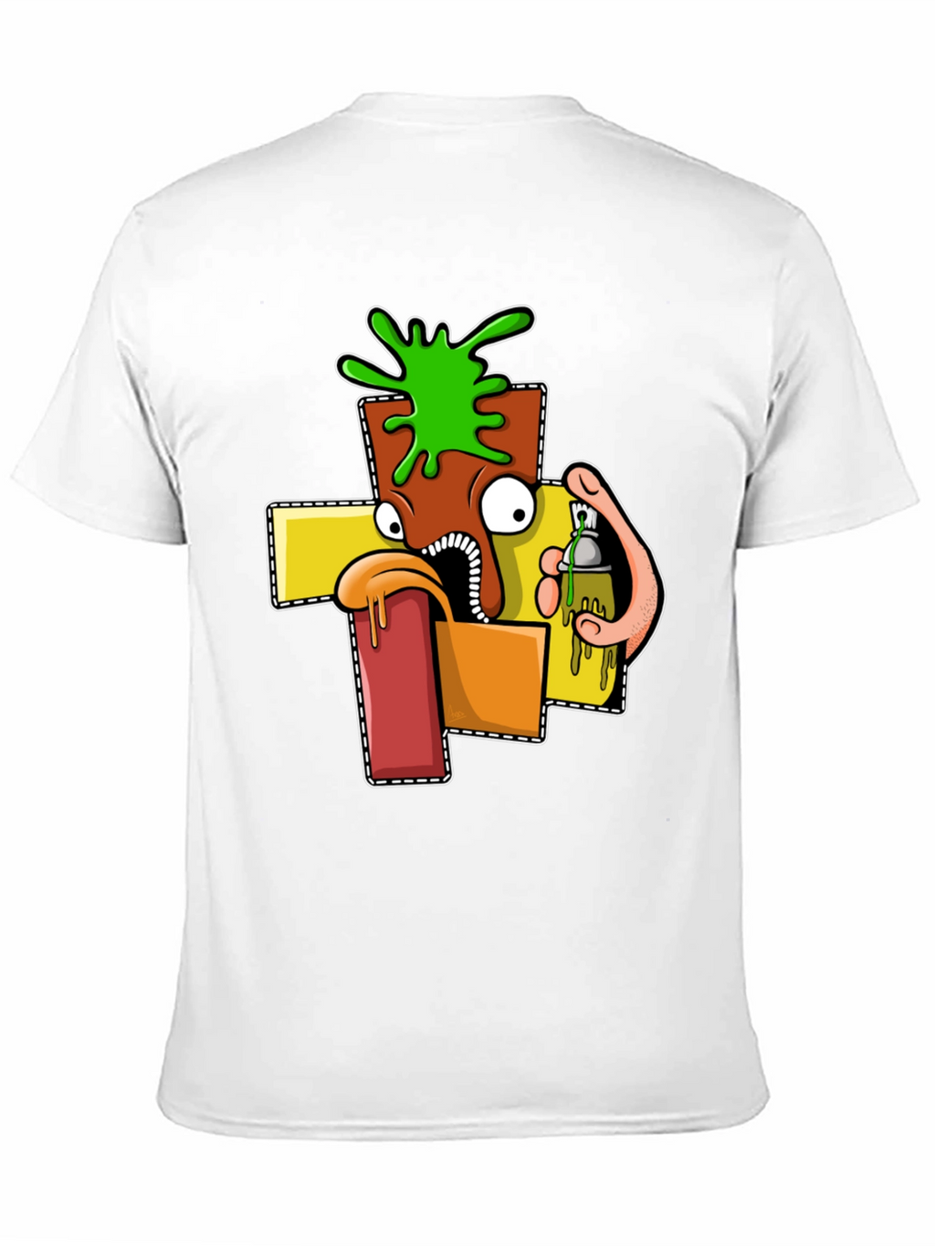 Cartoon Graphic T-Shirt - Unique Streetwear