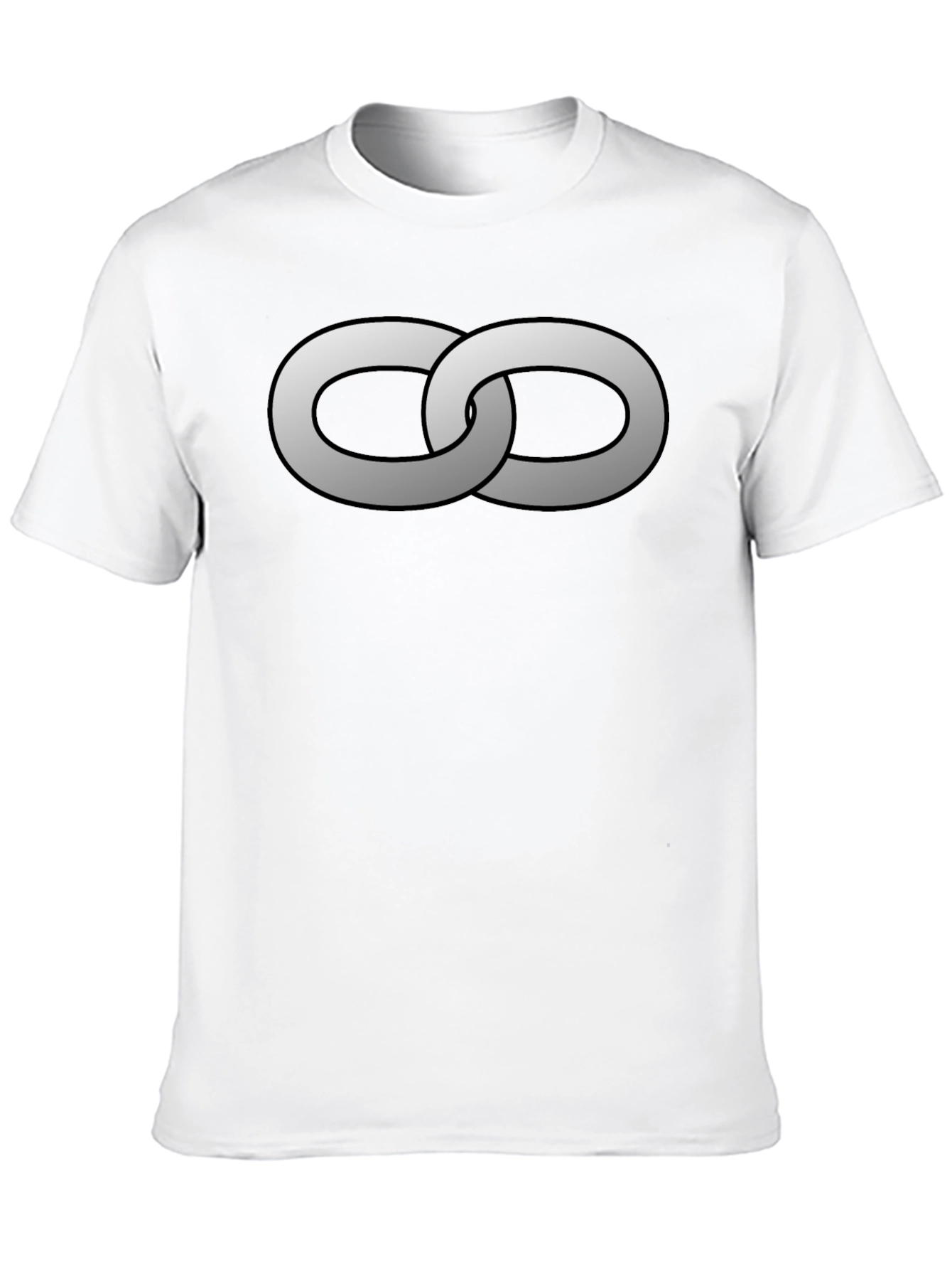 Interlocked Rings Graphic Tee - Stylish Black T-Shirt