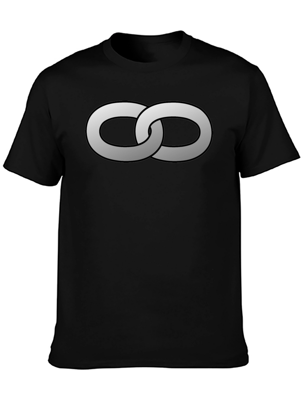 Interlocked Rings Graphic Tee - Stylish Black T-Shirt