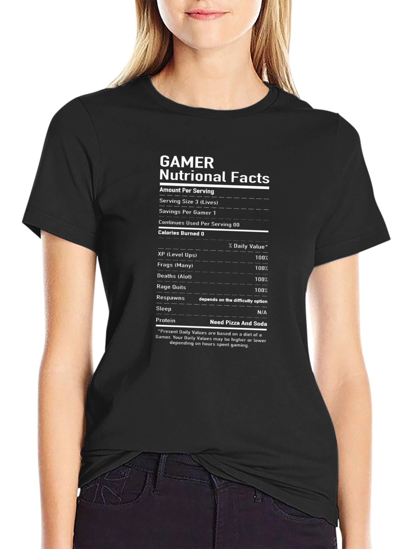 Gamer Nutritional Facts T-Shirt
