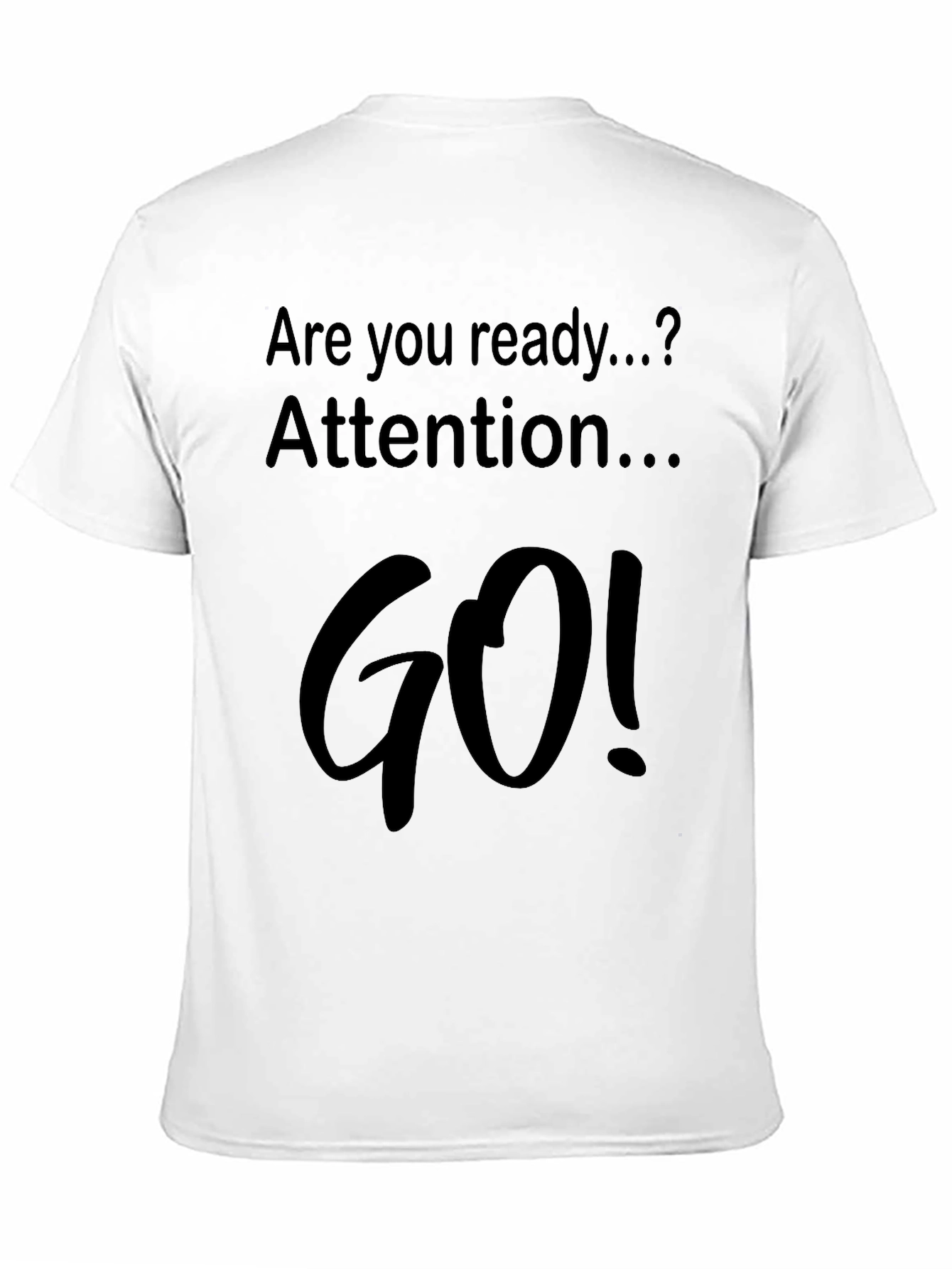 Ready Attention GO! Black Graphic Tee Shirt