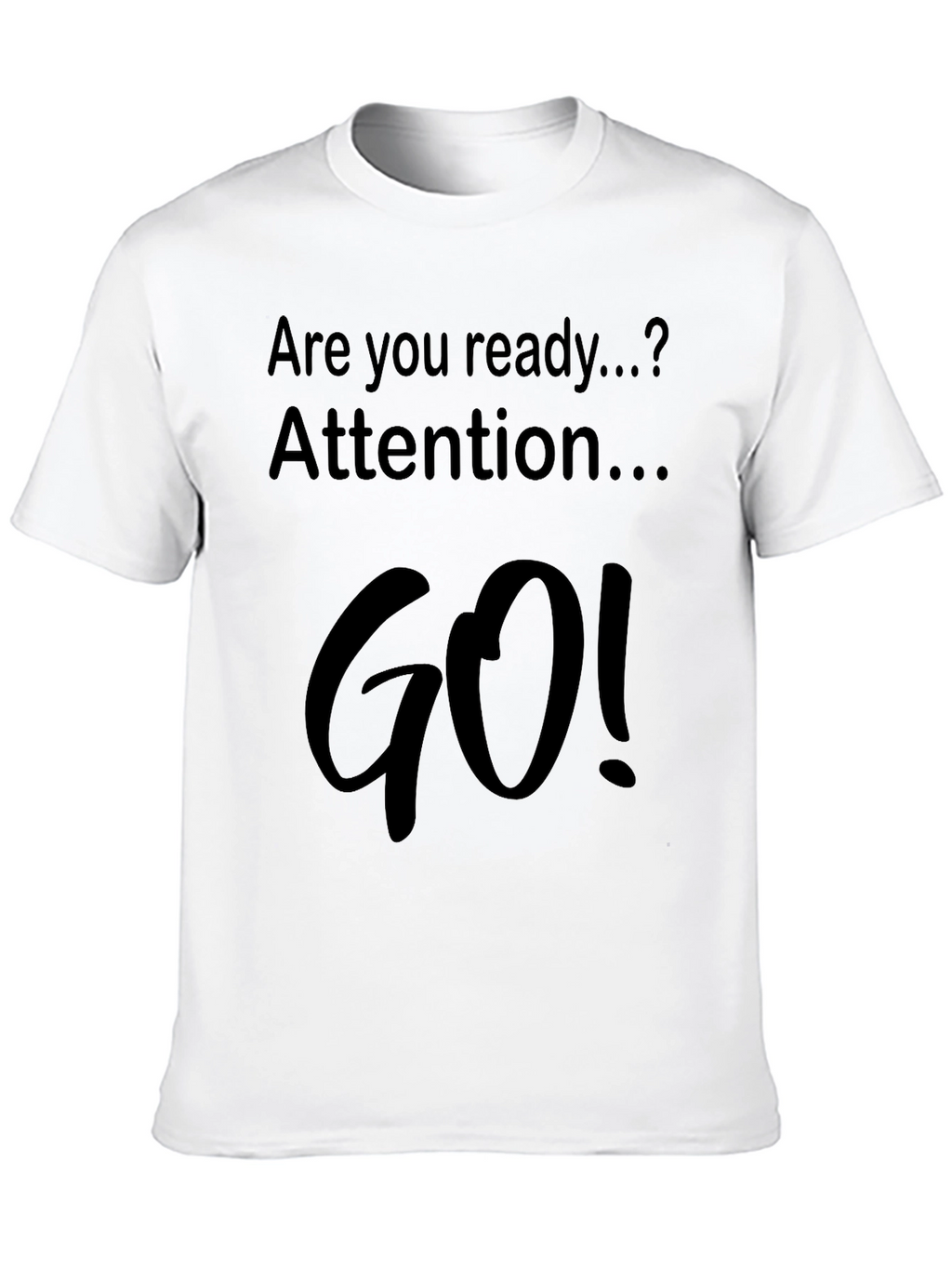 Ready Attention GO! Black Graphic Tee Shirt