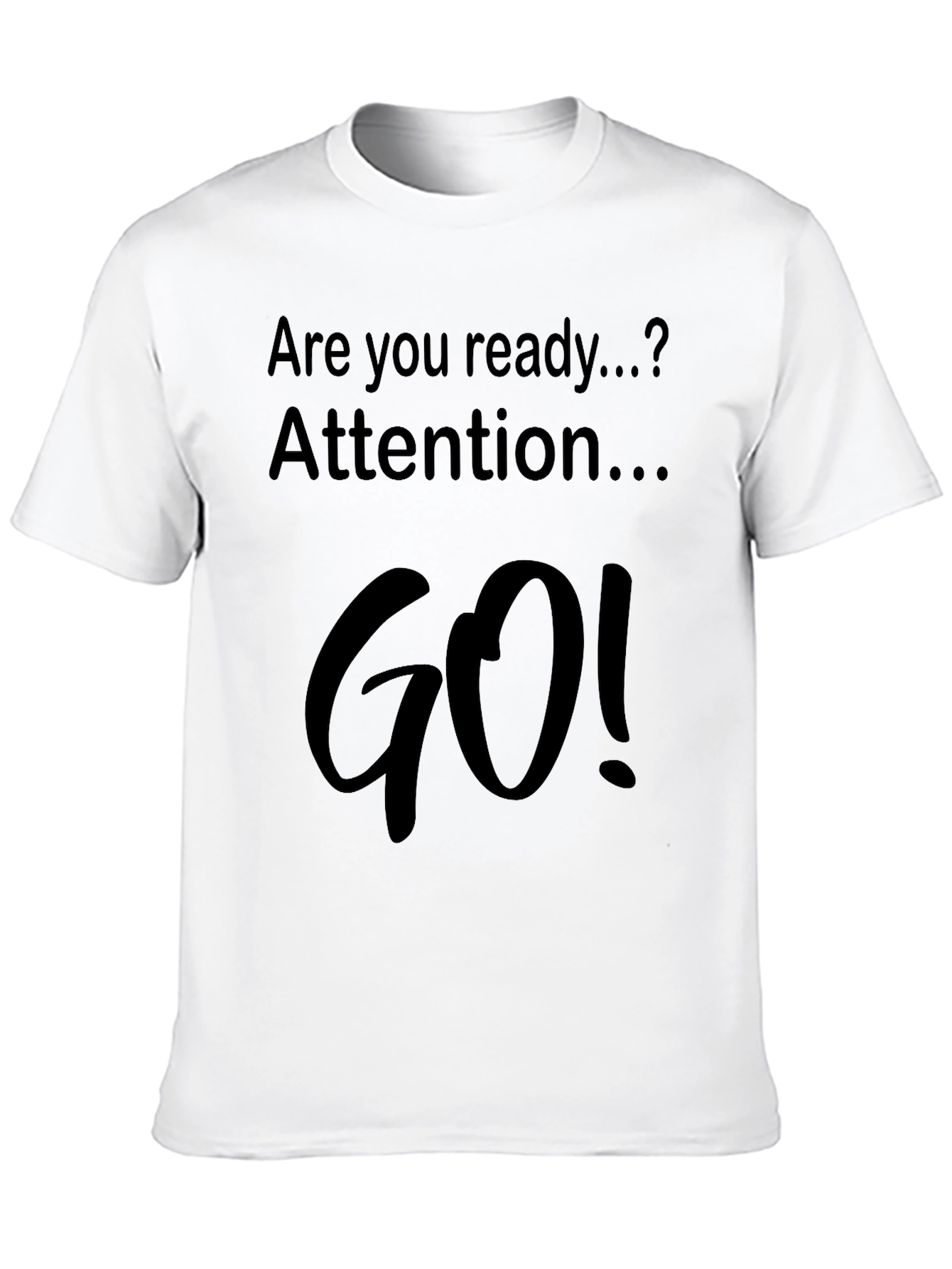 Ready Attention GO! Black Graphic Tee Shirt