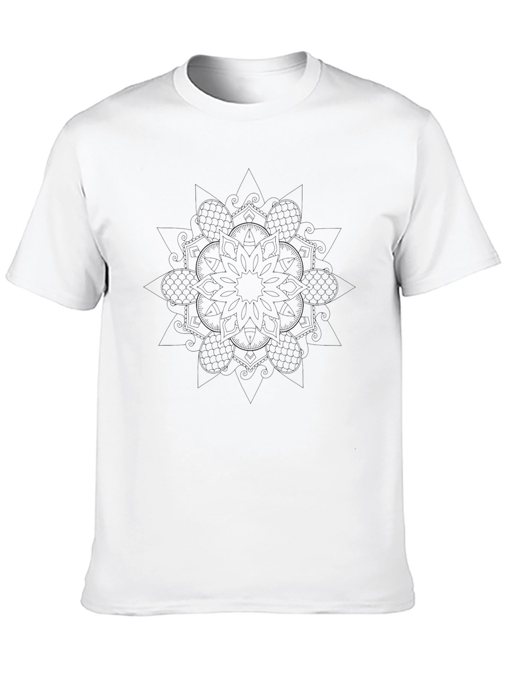 Black Mandala Graphic T-Shirt