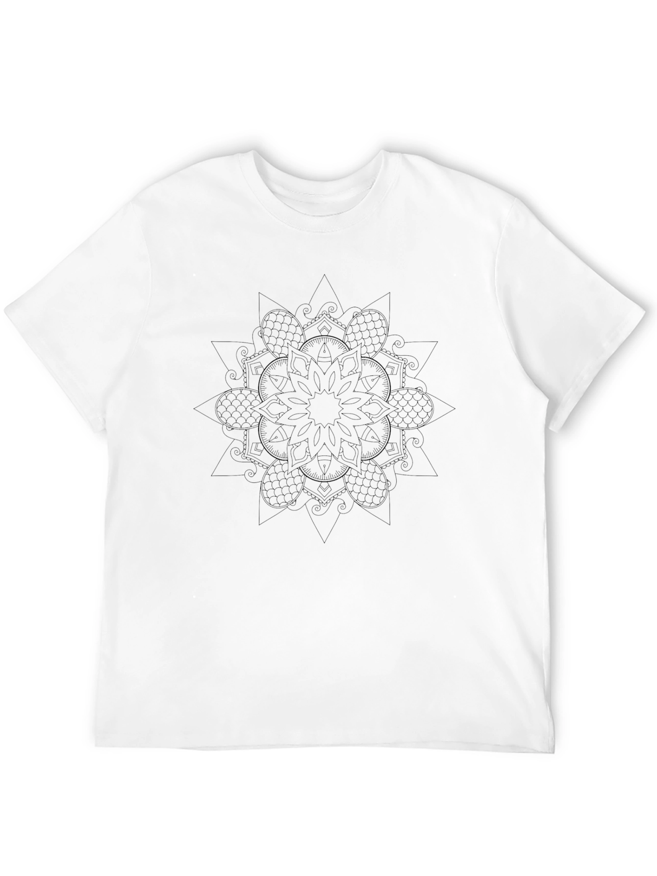 Black Mandala Graphic T-Shirt