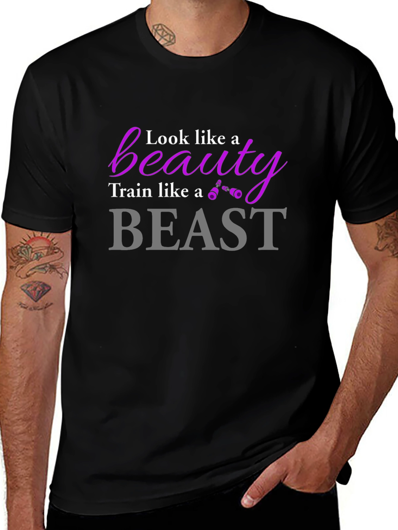 Beauty and the Beast Workout T-Shirt