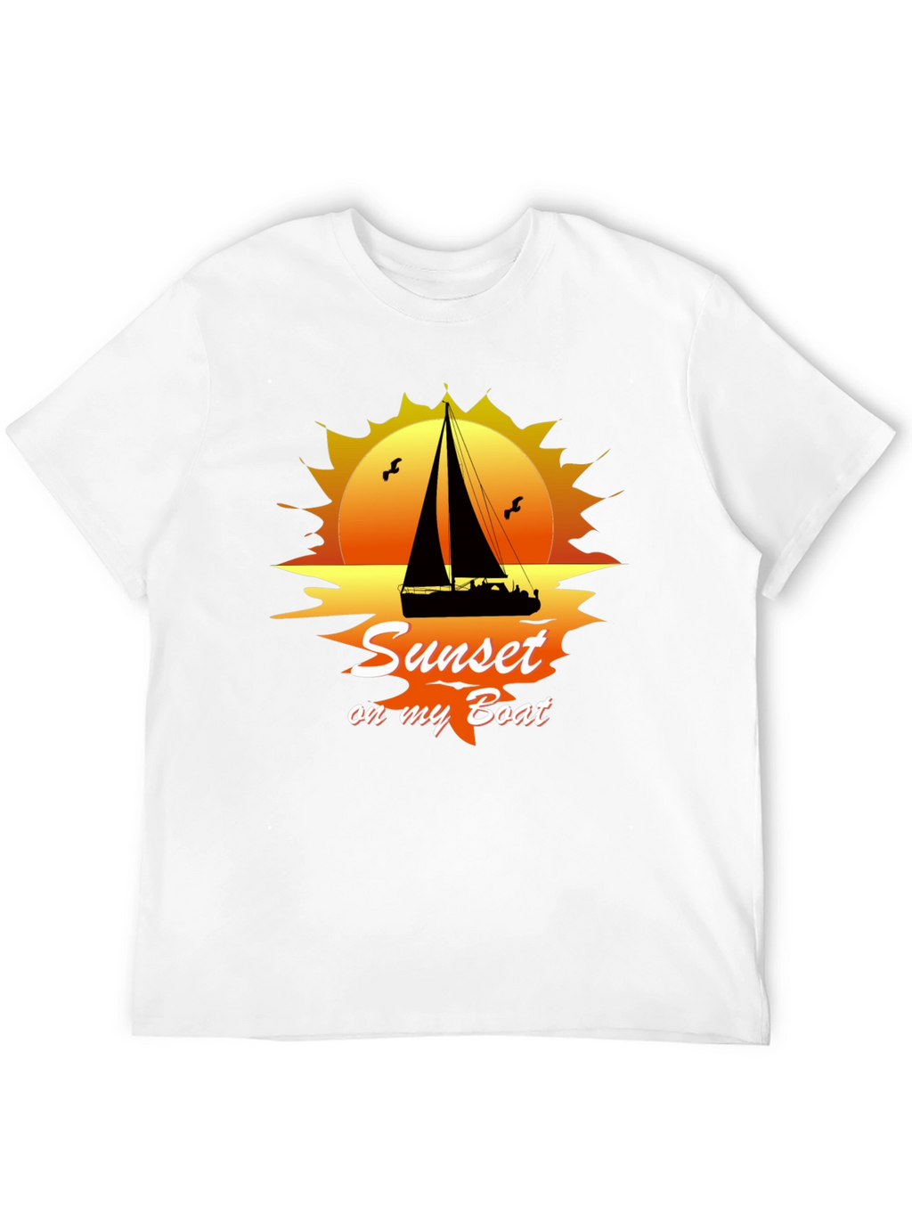 Sunset On My Boat Graphic T-Shirt