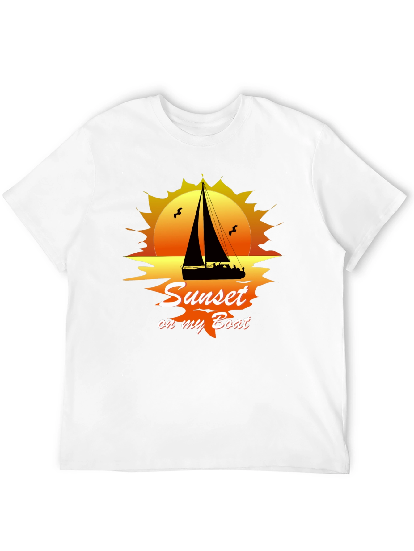 Sunset On My Boat Graphic T-Shirt