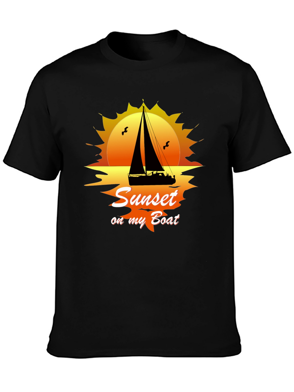 Sunset On My Boat Graphic T-Shirt