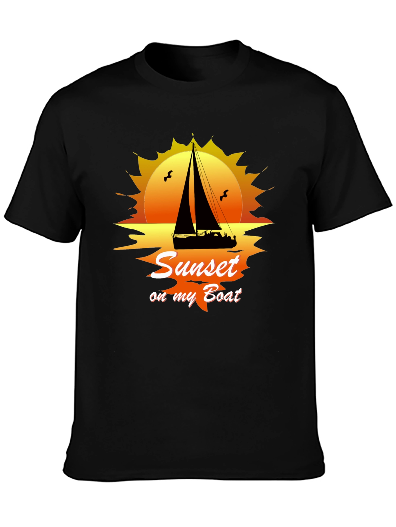 Sunset On My Boat Graphic T-Shirt