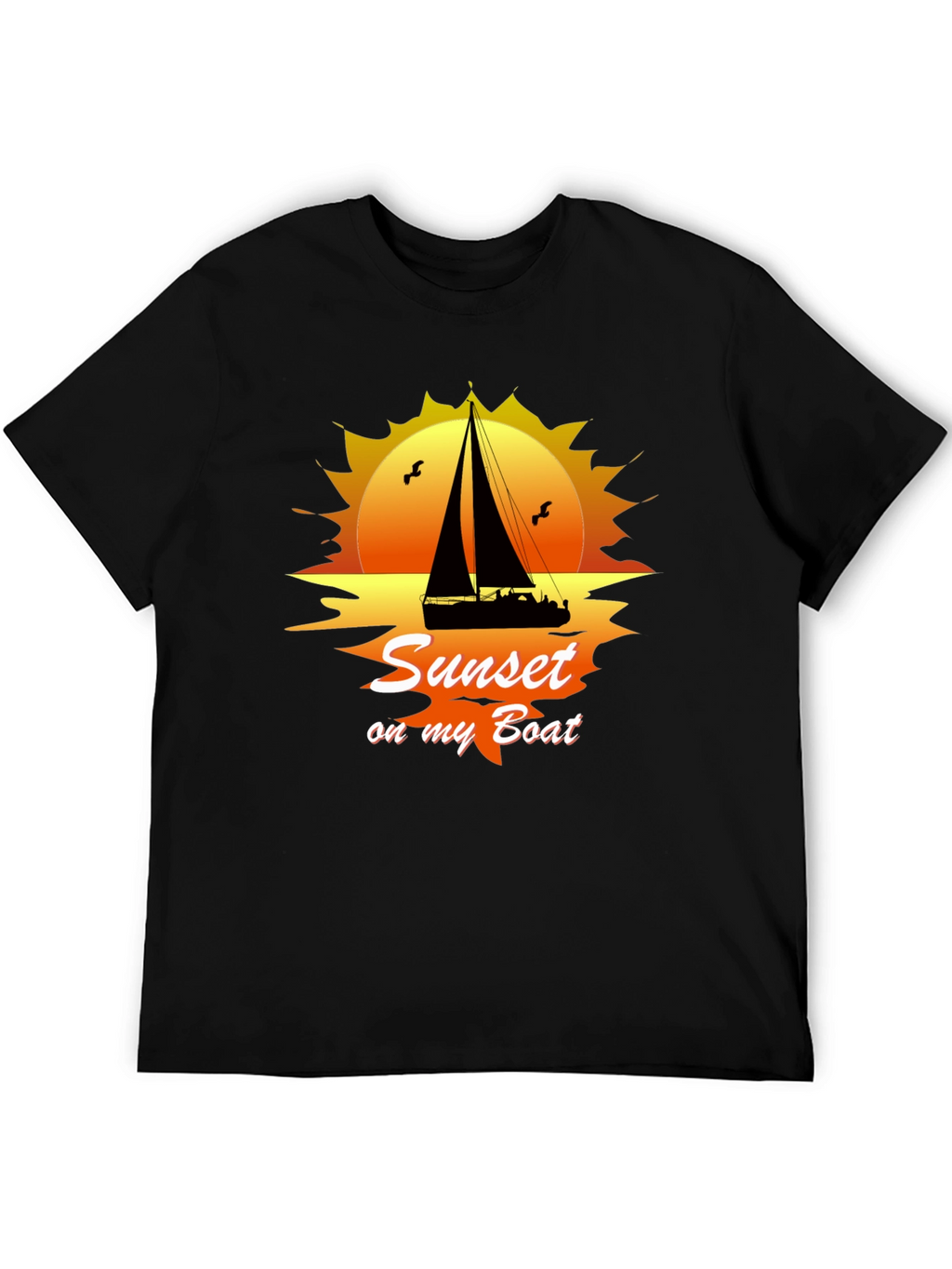 Sunset On My Boat Graphic T-Shirt