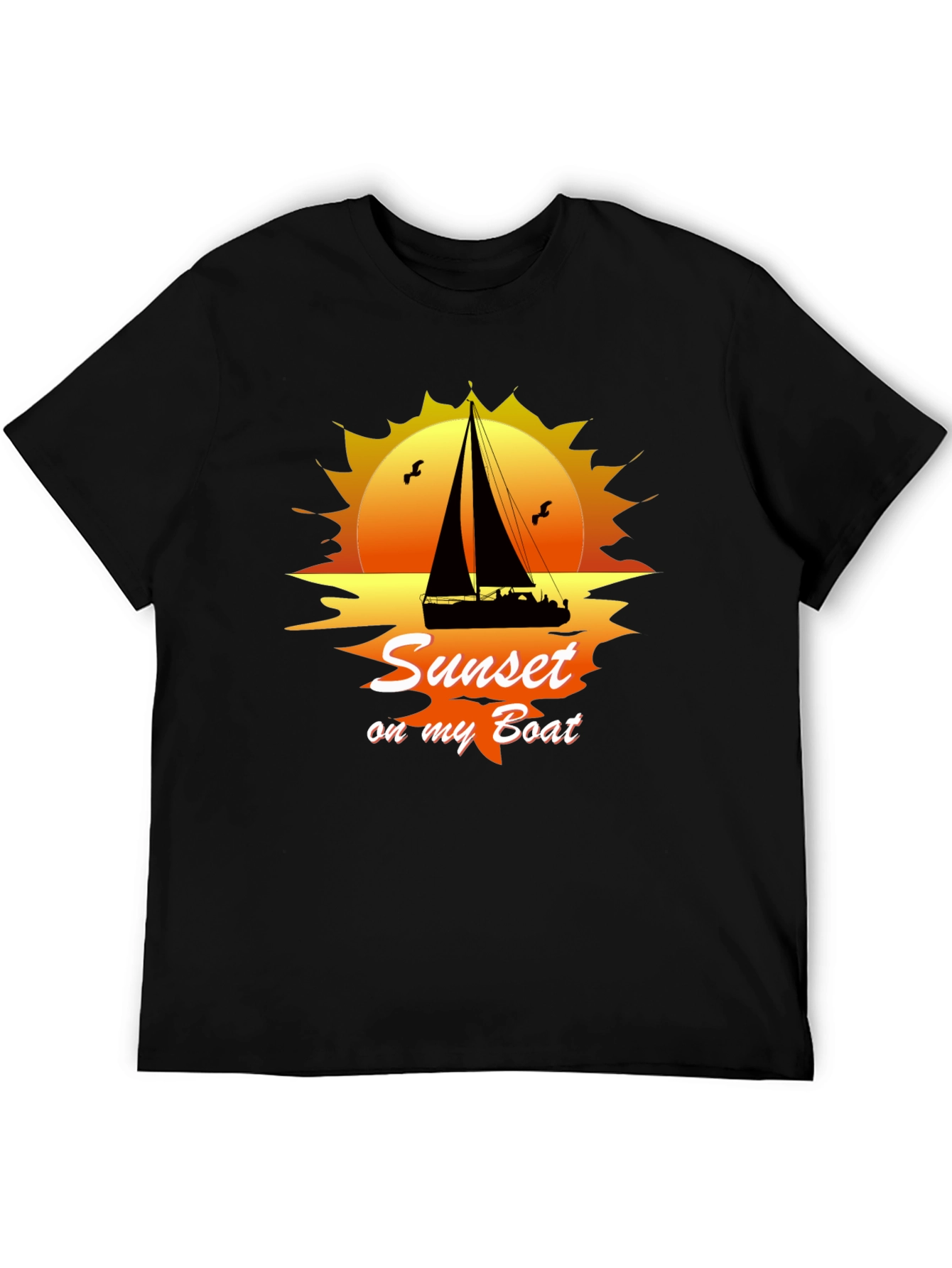 Sunset On My Boat Graphic T-Shirt