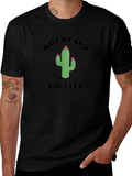 Not Really A Hugger Cactus Graphic T-Shirt