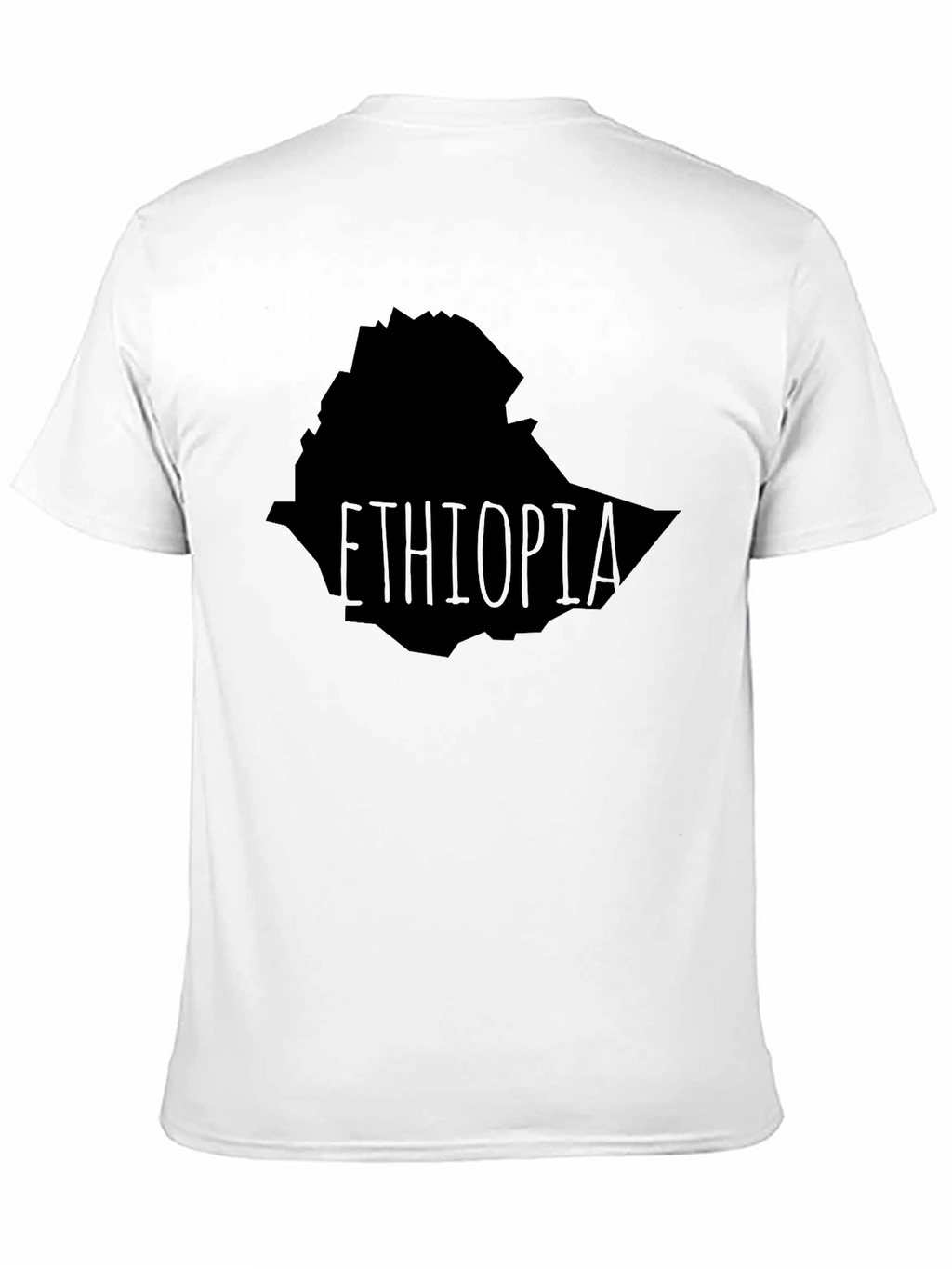 Ethiopia Map T-Shirt - Black