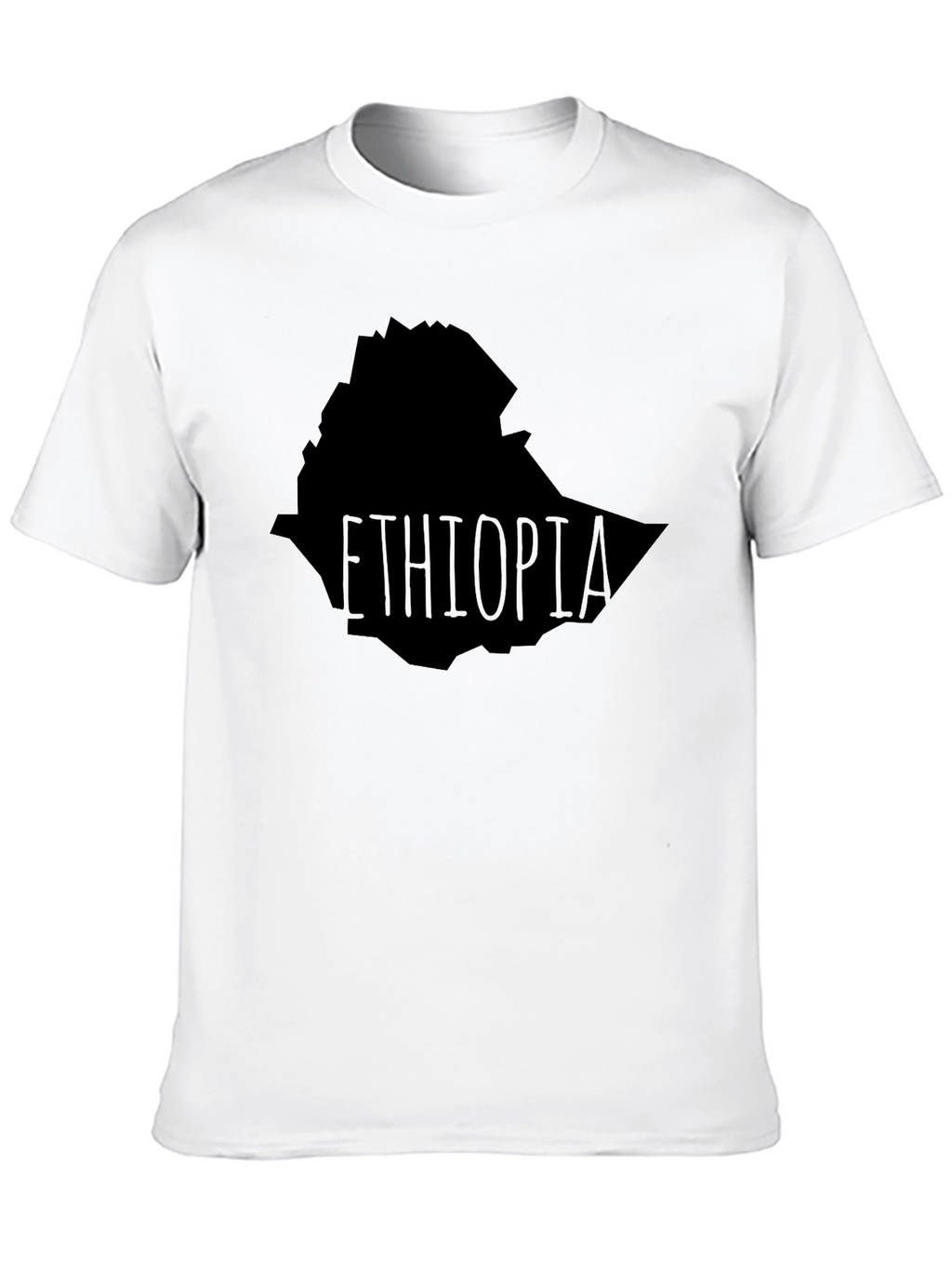 Ethiopia Map T-Shirt - Black