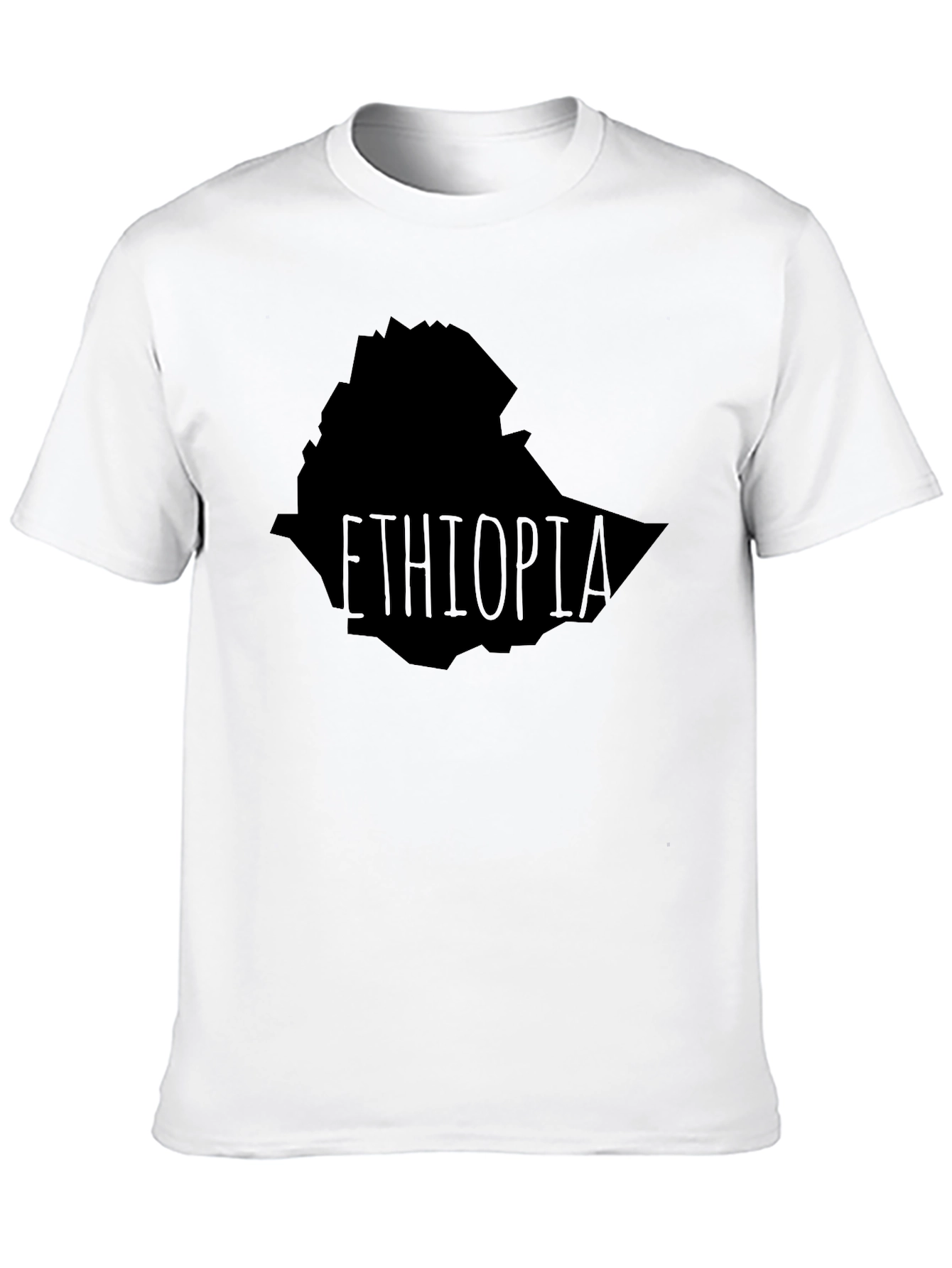 Ethiopia Map T-Shirt - Black