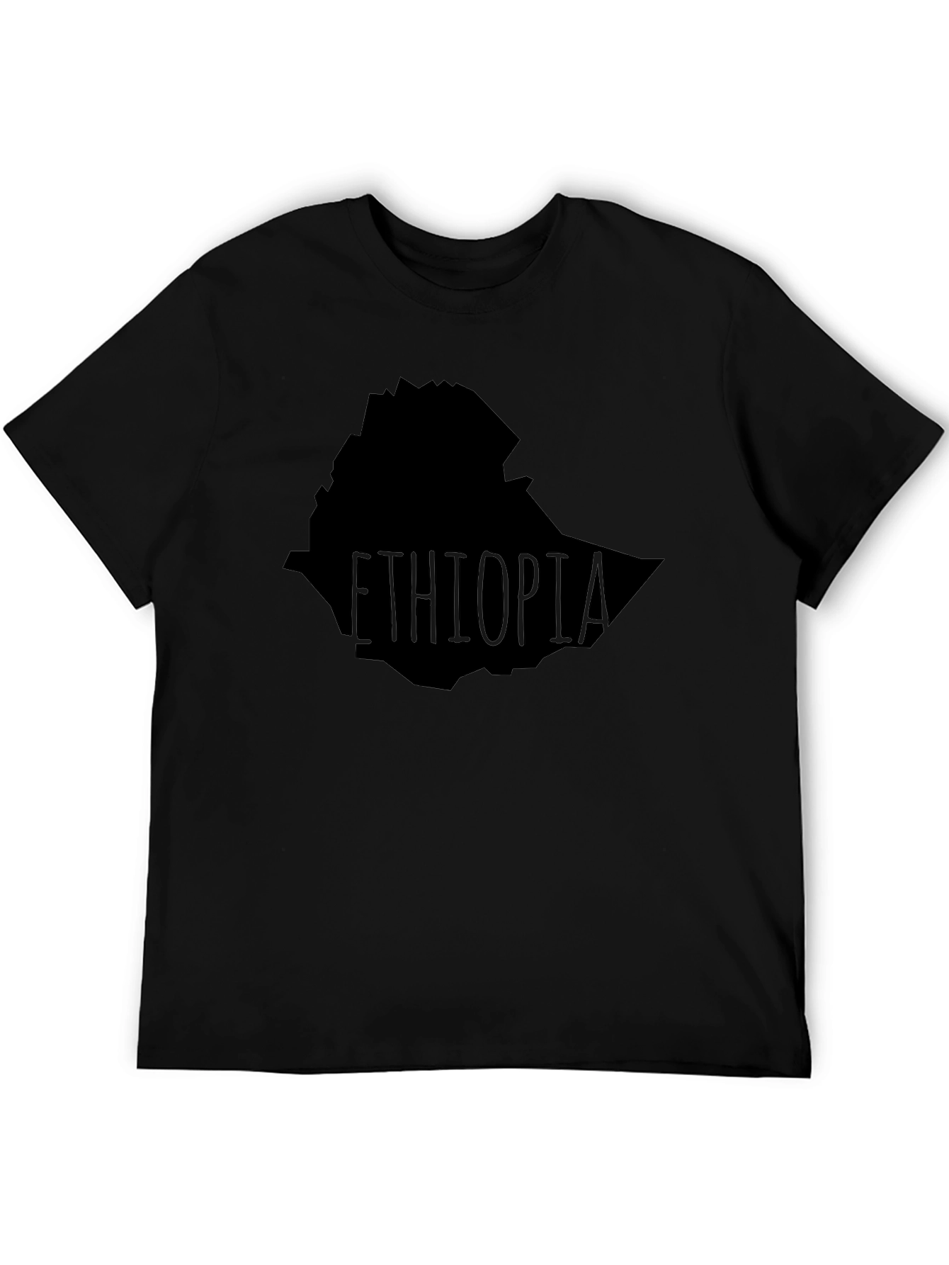 Ethiopia Map T-Shirt - Black