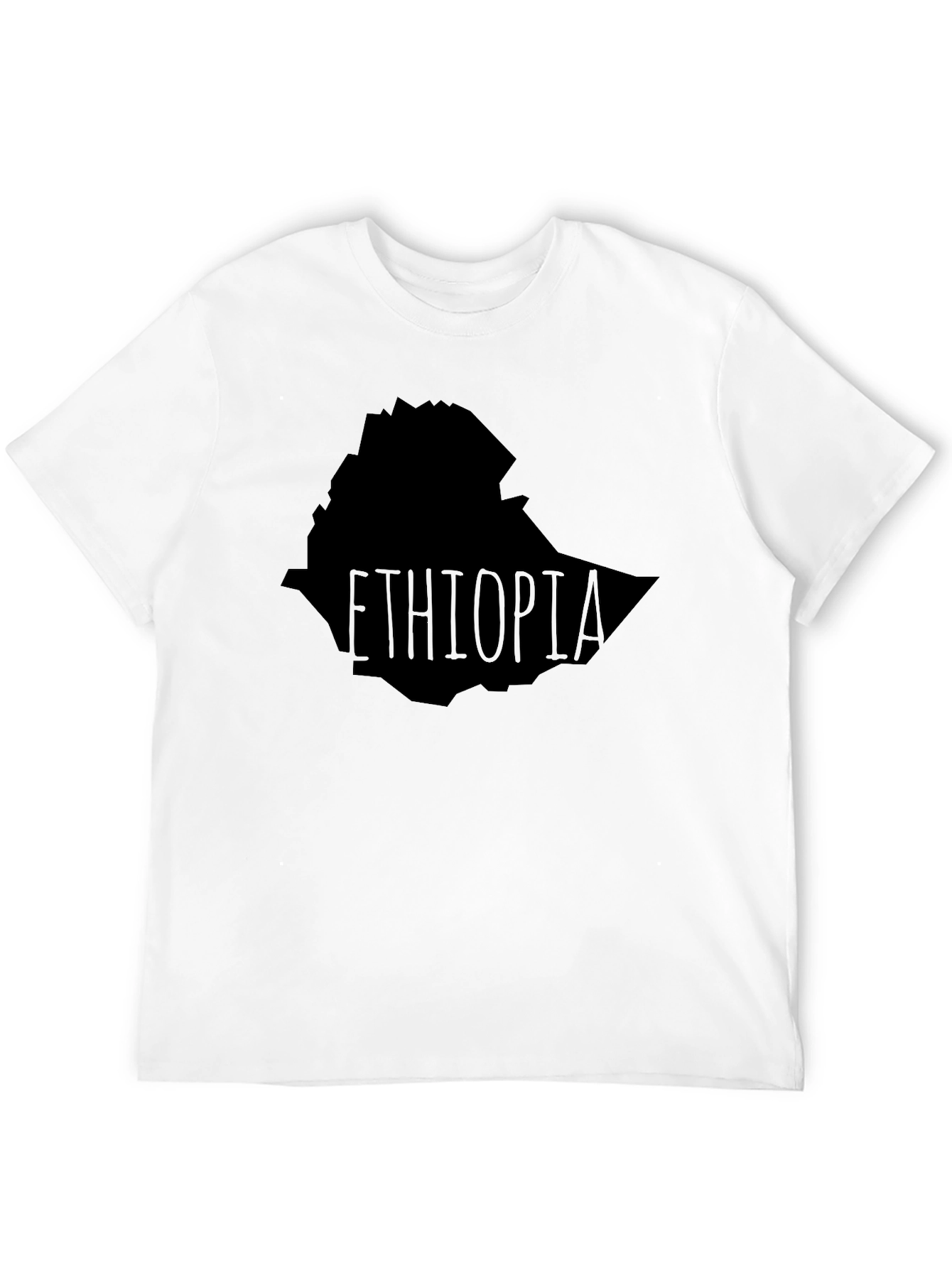 Ethiopia Map T-Shirt - Black