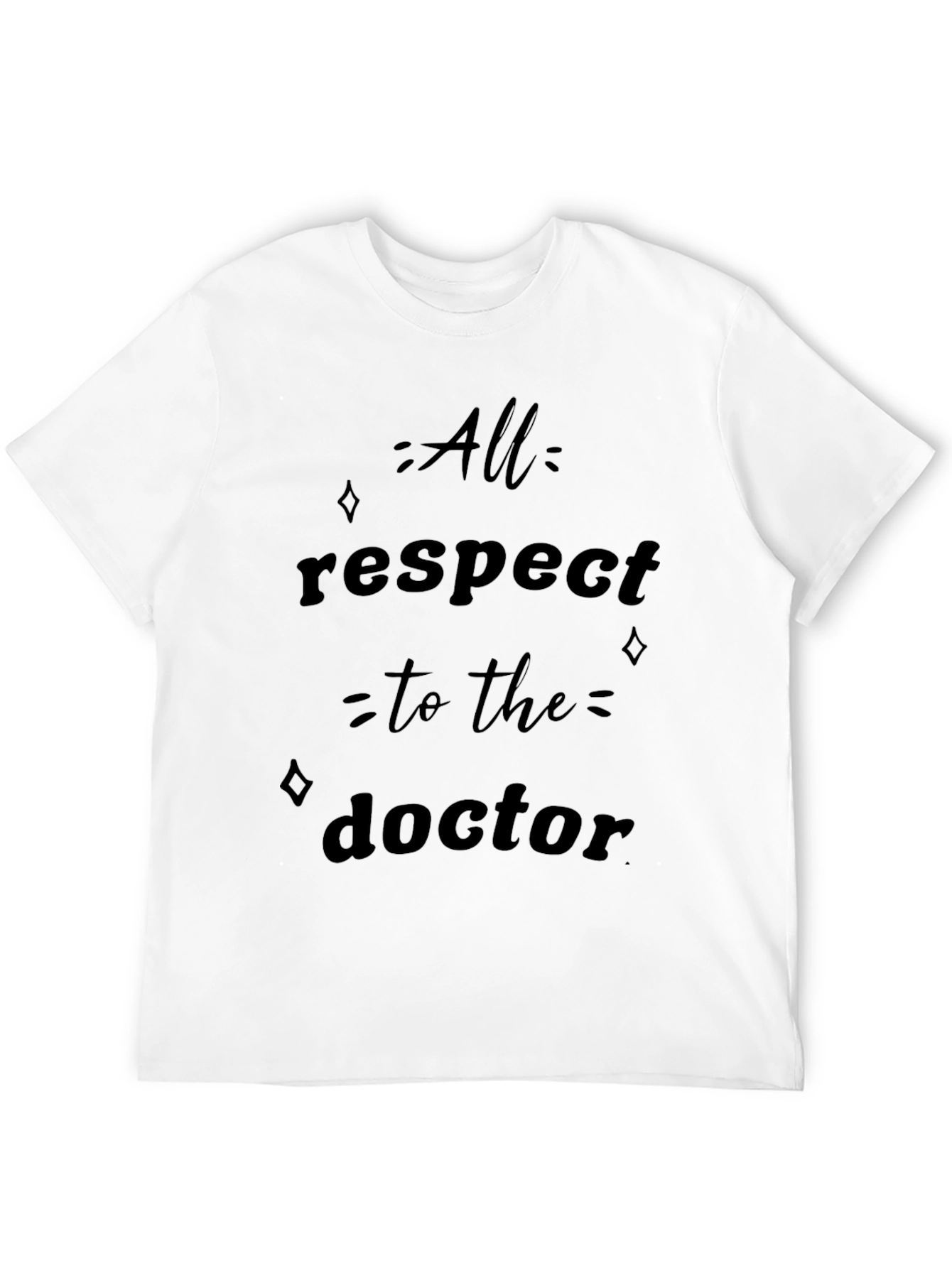 All Respect to the Doctor Black T-Shirt