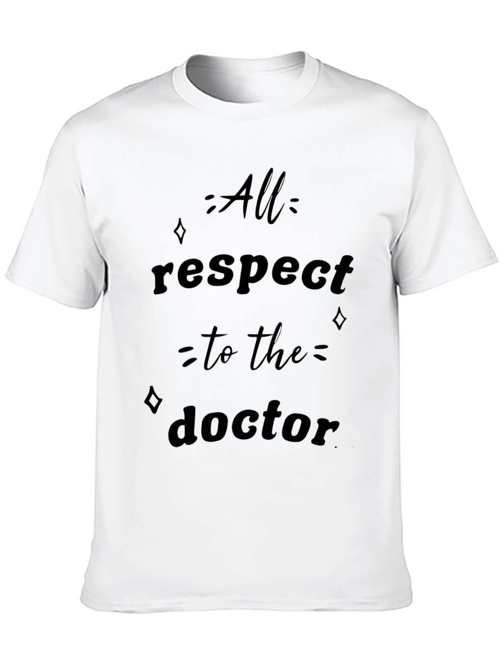 All Respect to the Doctor Black T-Shirt