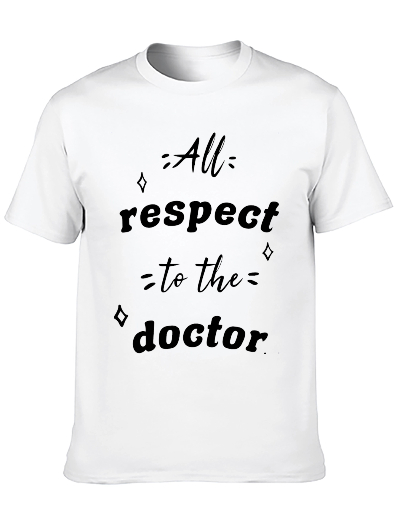All Respect to the Doctor Black T-Shirt