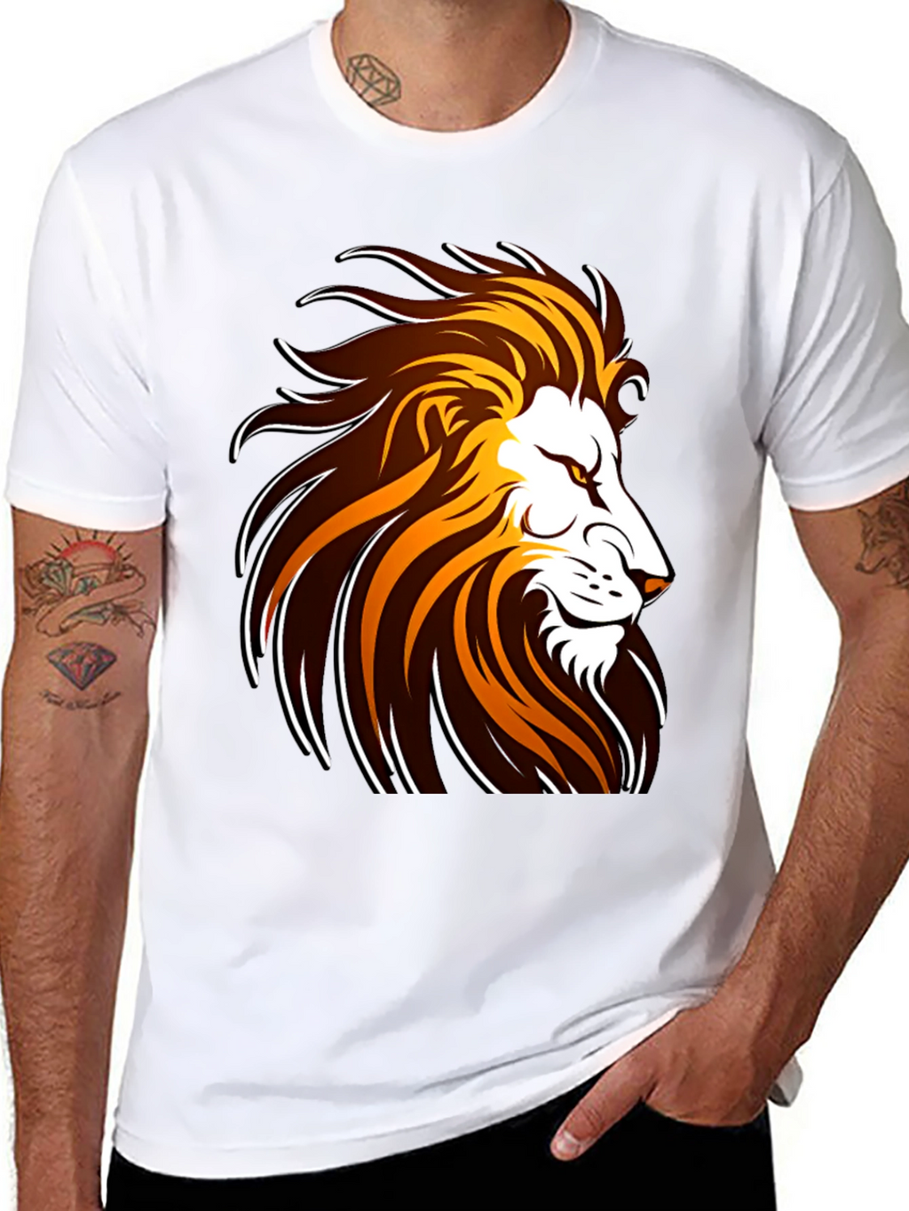 Lion Graphic Tee - Bold Design