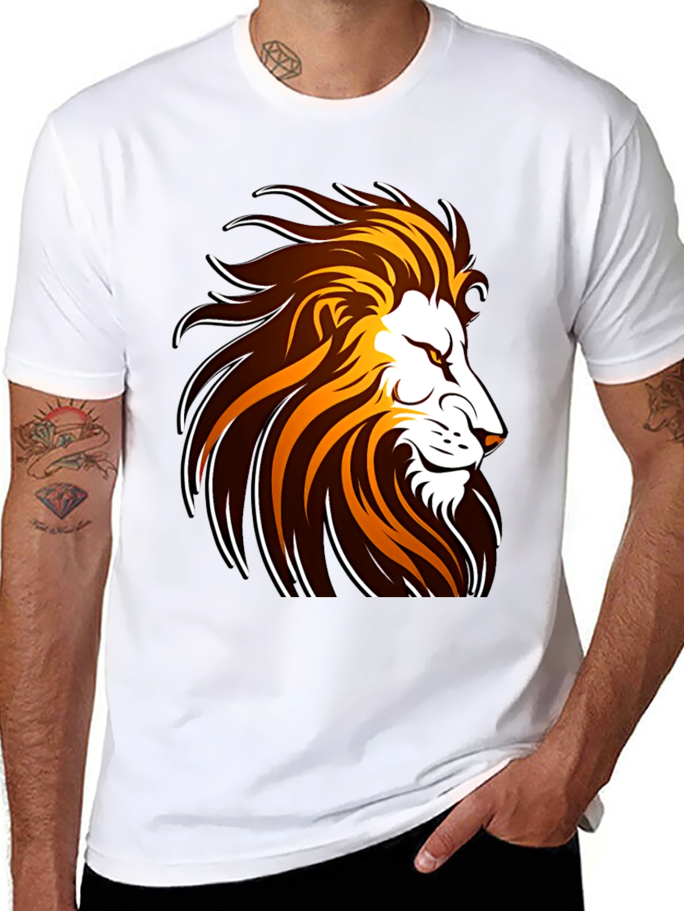 Lion Graphic Tee - Bold Design
