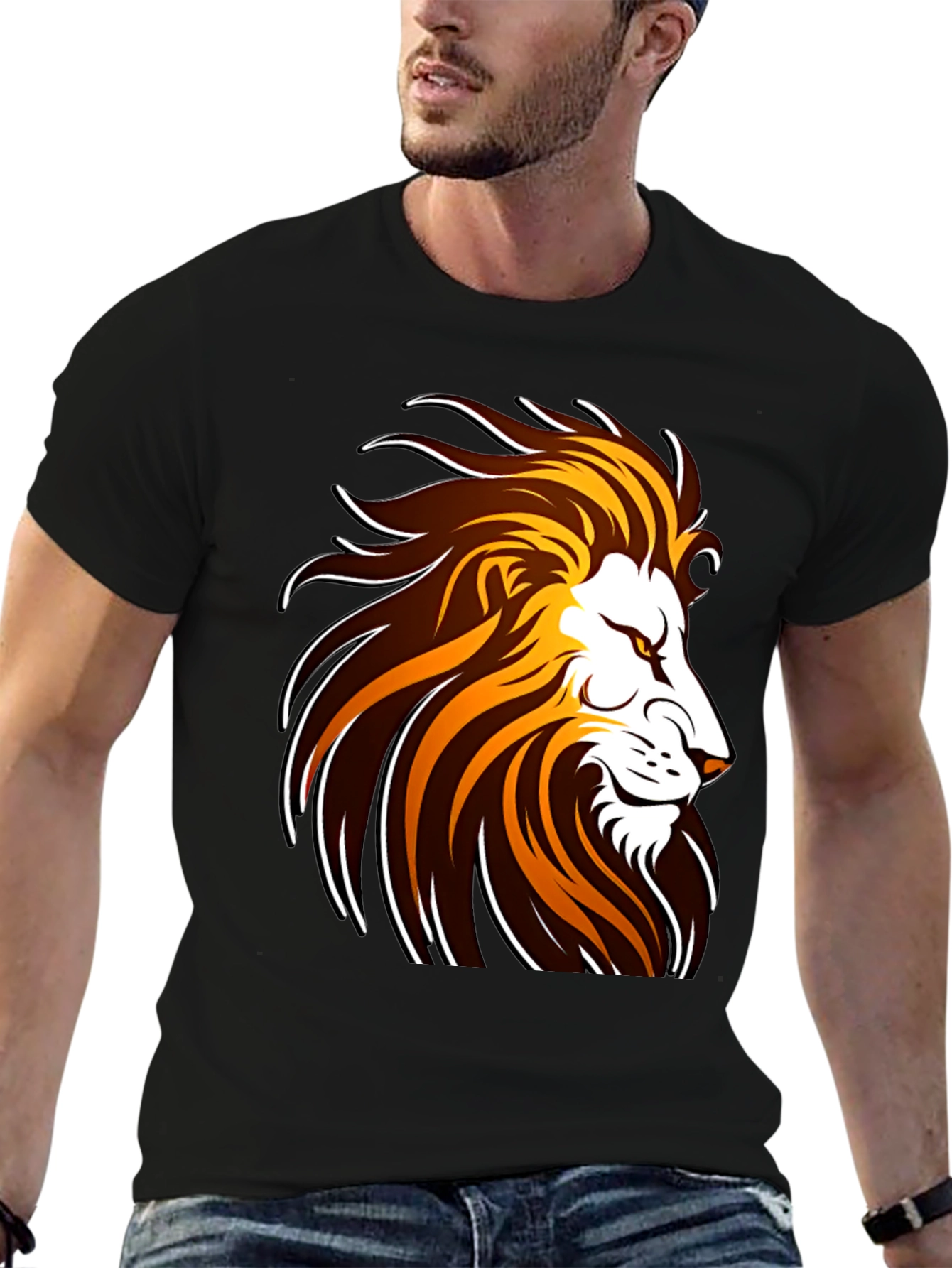 Lion Graphic Tee - Bold Design