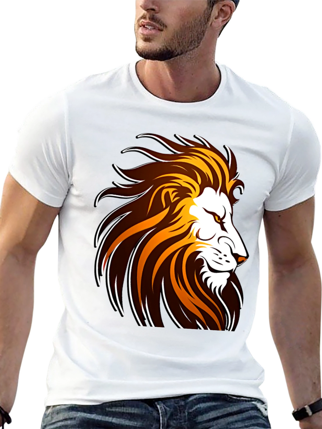 Lion Graphic Tee - Bold Design