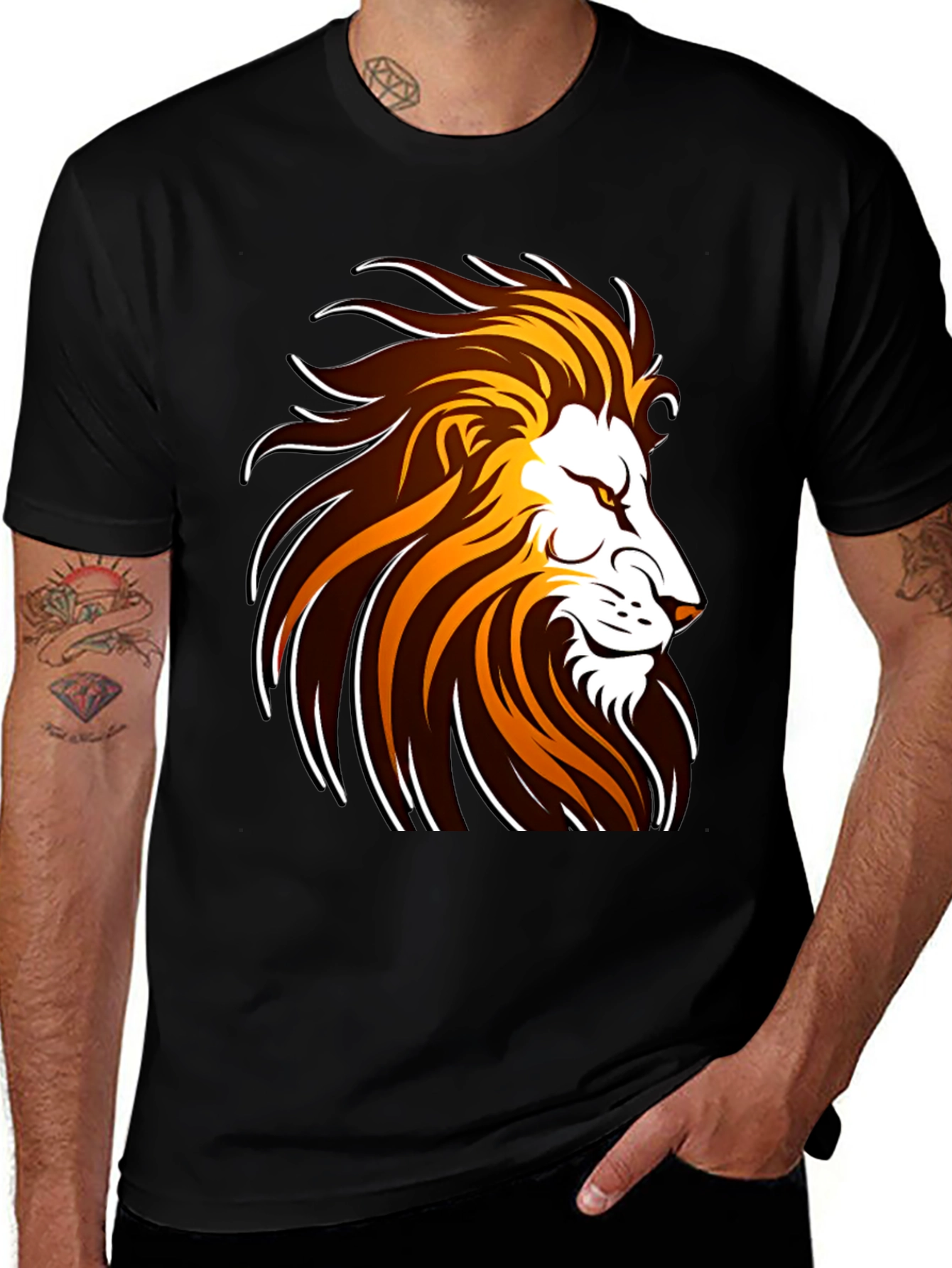 Lion Graphic Tee - Bold Design